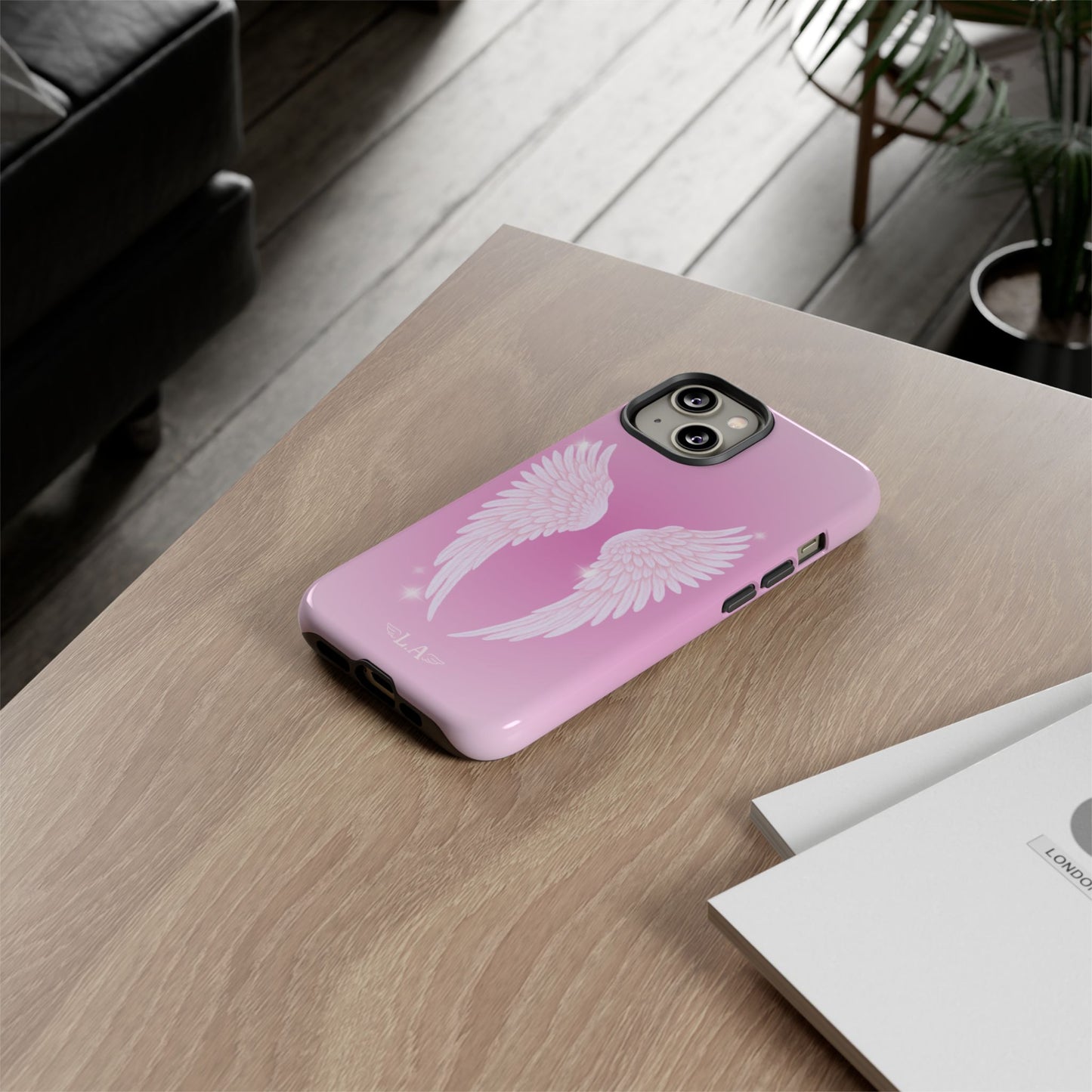 Pink Angel Wings Phone Case