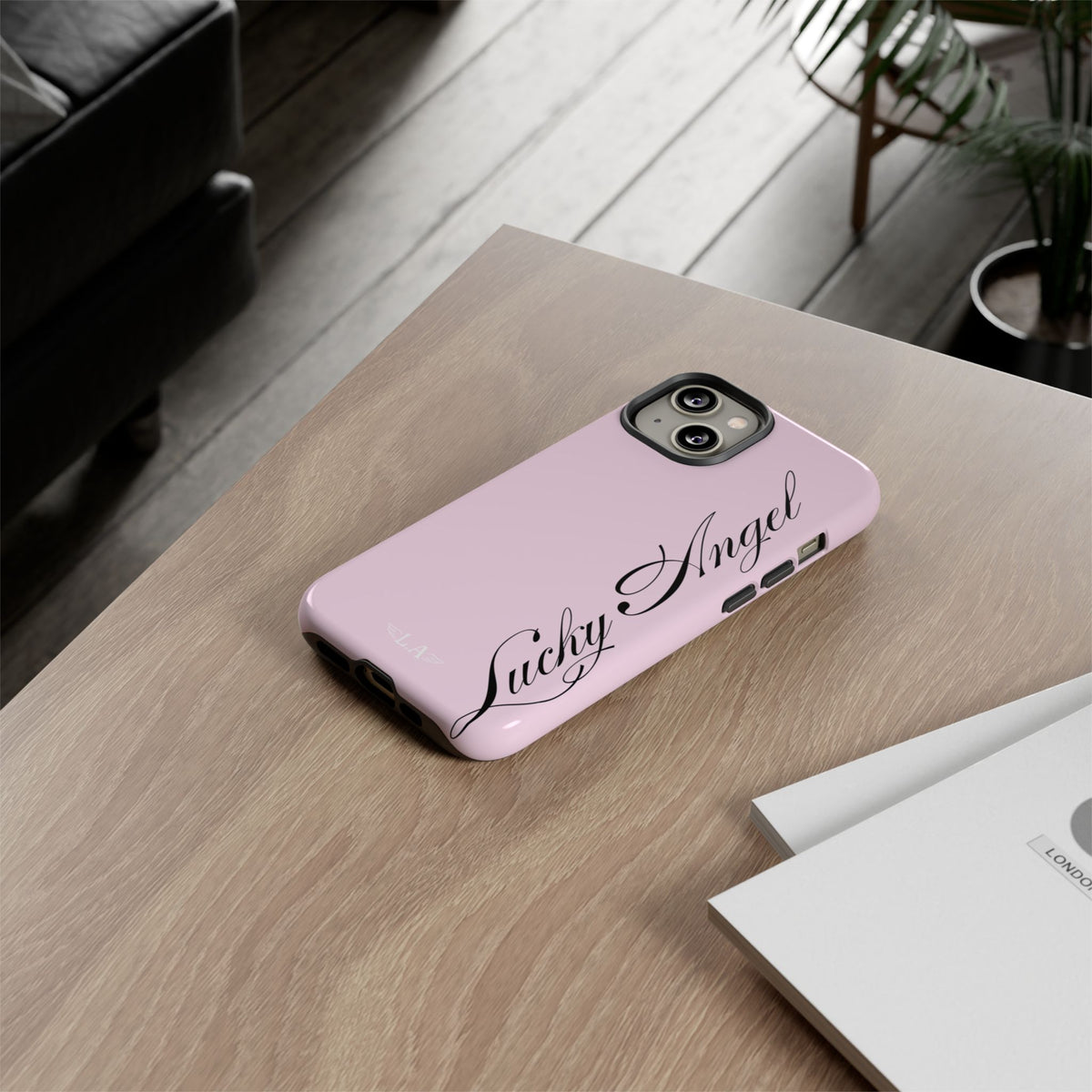 Lucky Angel Cursive Phone Case