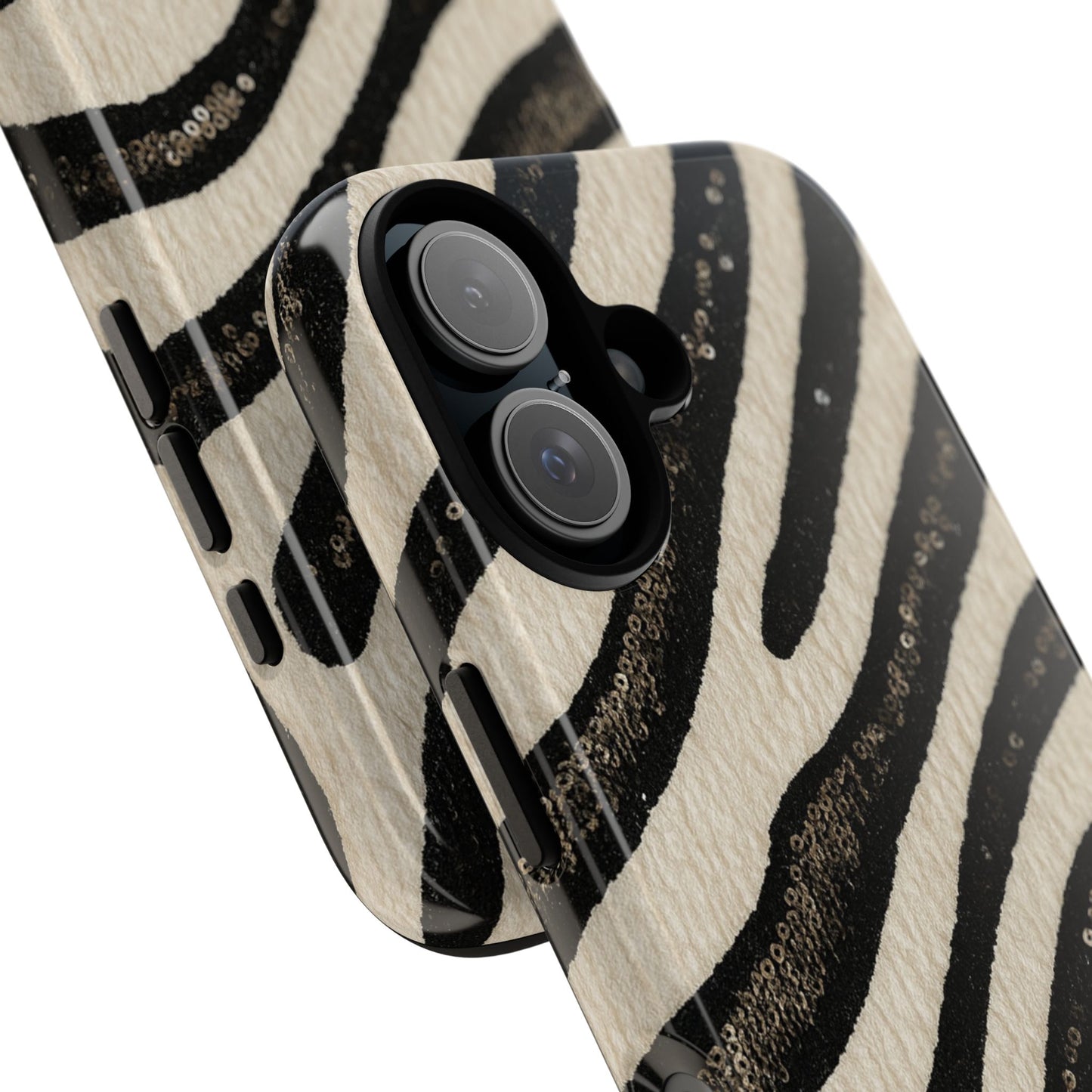 Sequins Zebra Print Phone Case