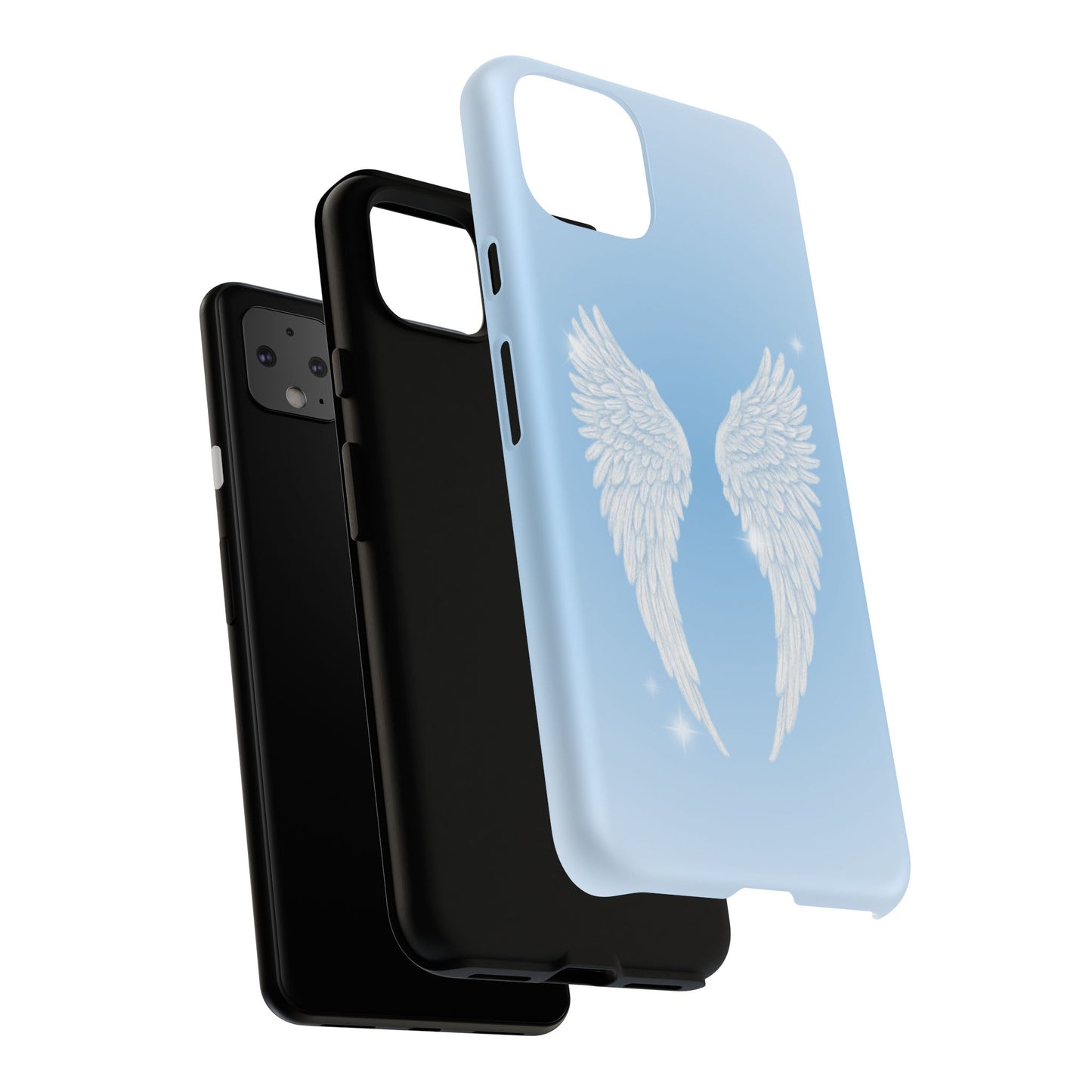 Blue Angel Wings Phone Case