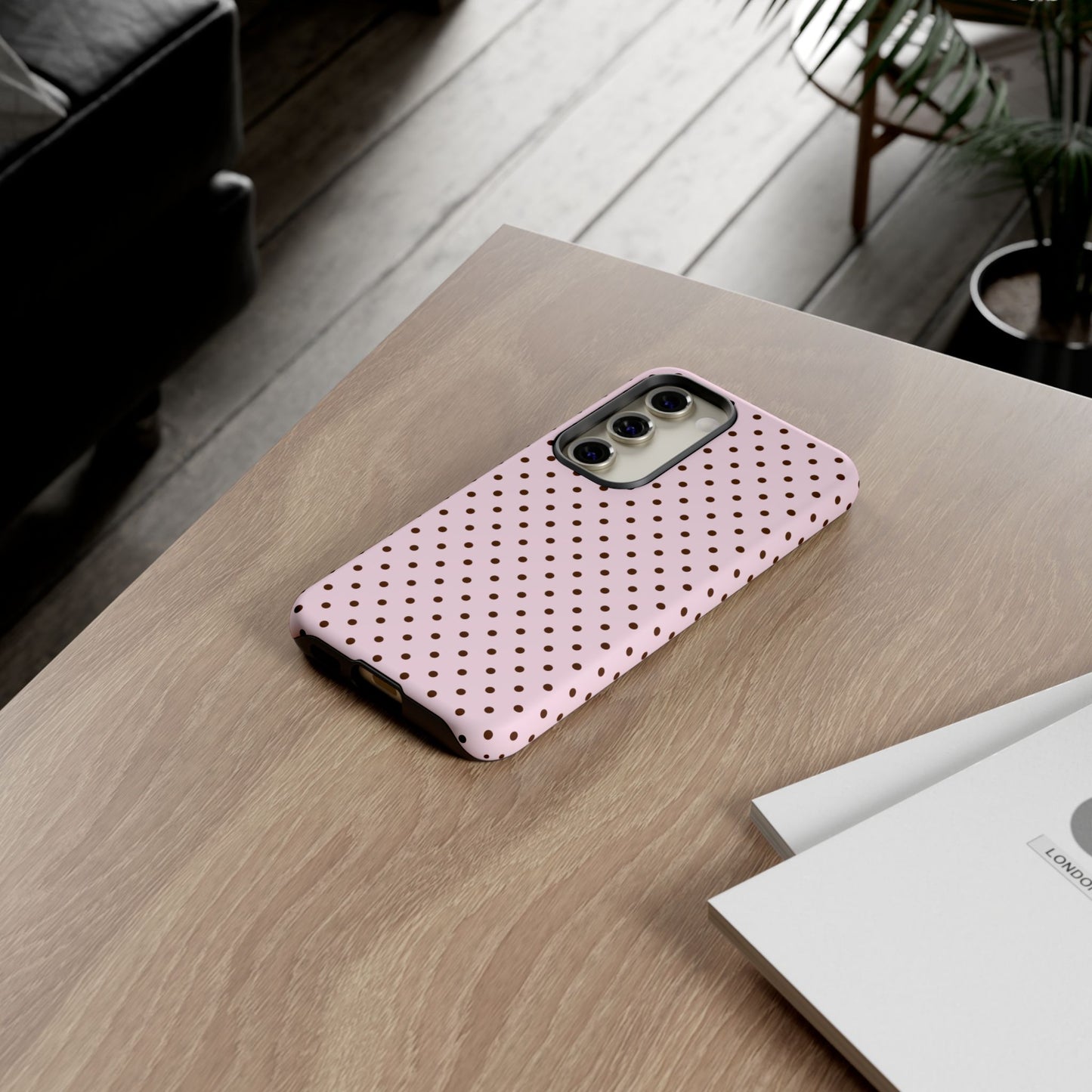 Light Pink Polka Dot Phone Case