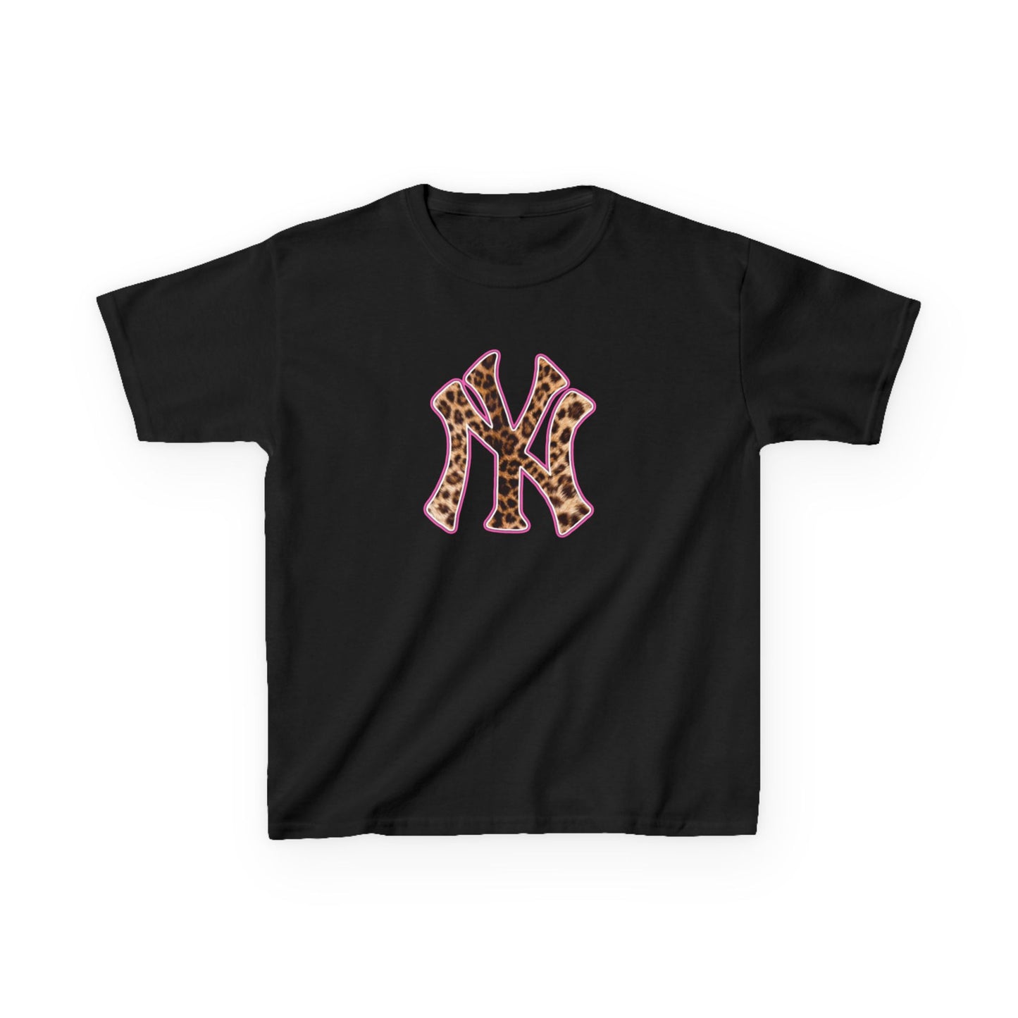 New York Leopard Print Baby Tee