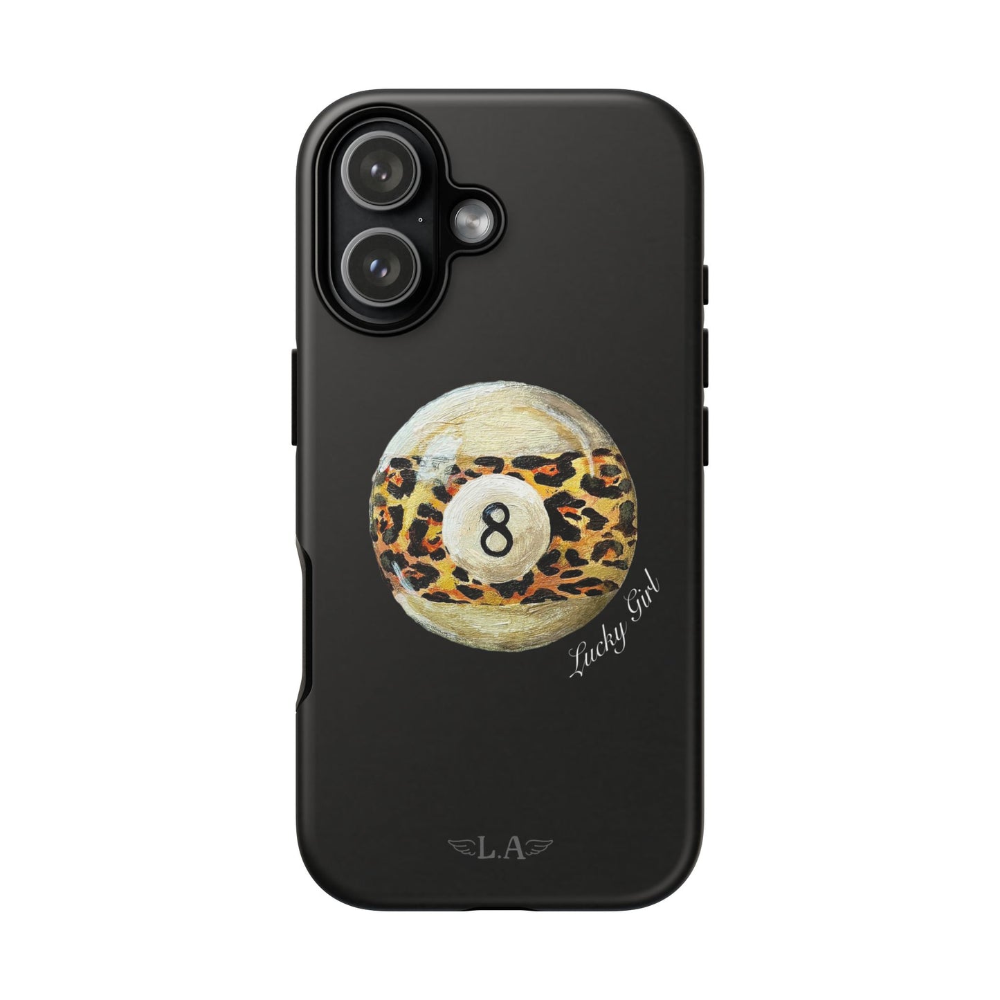 Leopard Print 8 Ball Phone Case