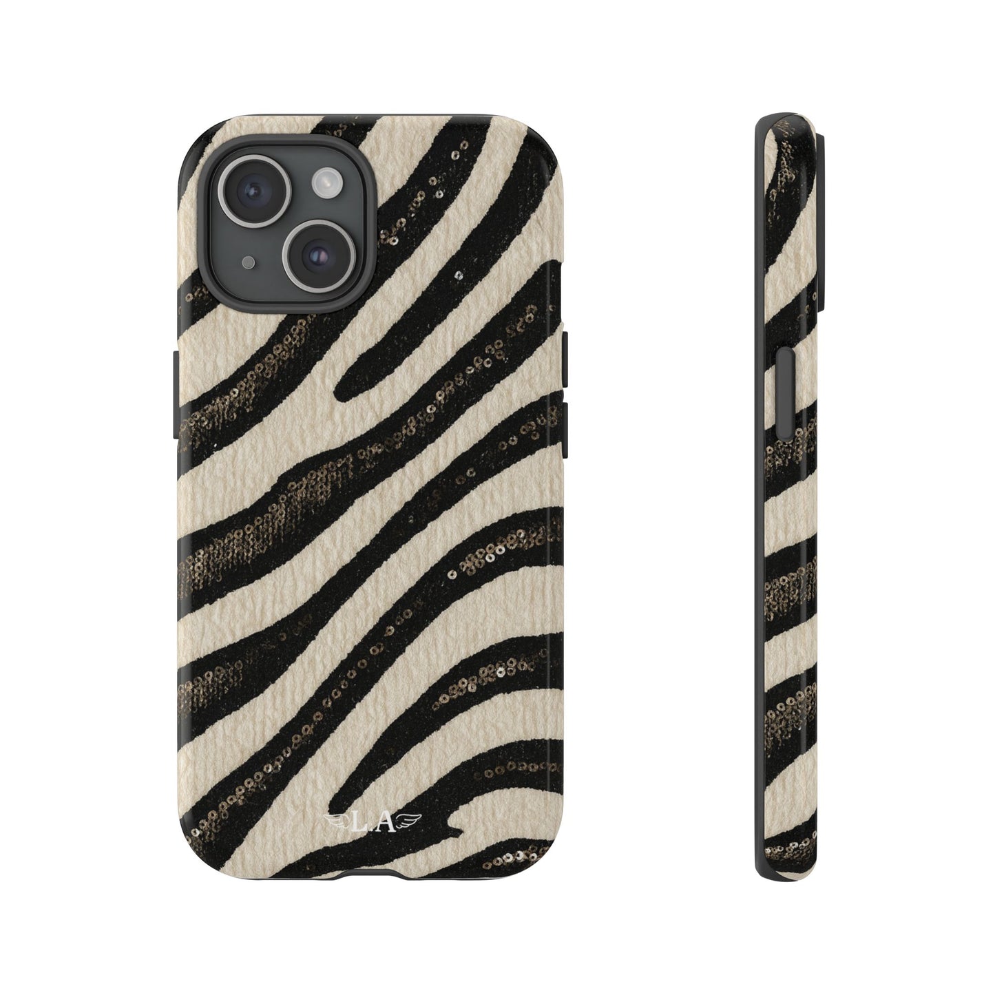 Sequins Zebra Print Phone Case