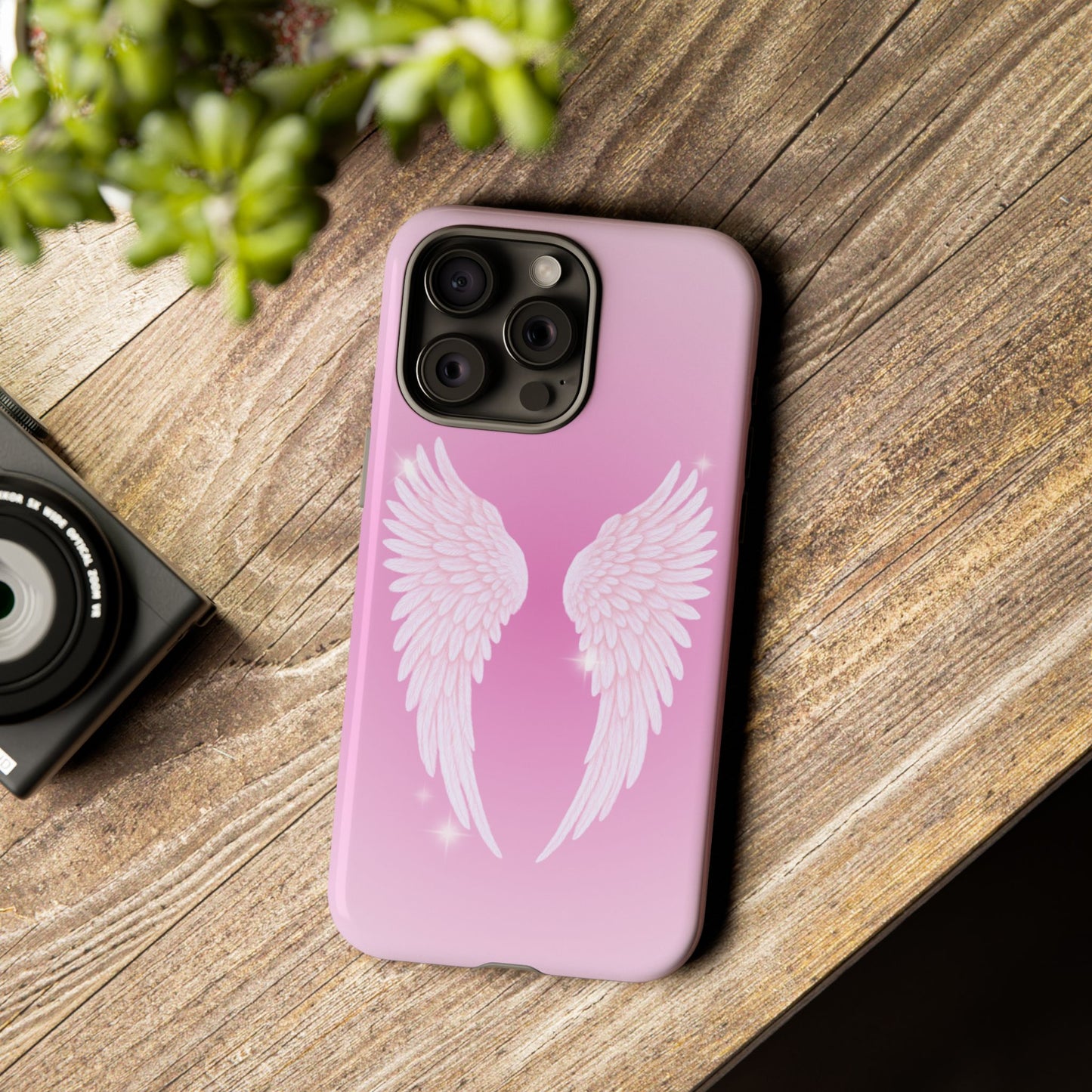 Pink Angel Wings Phone Case