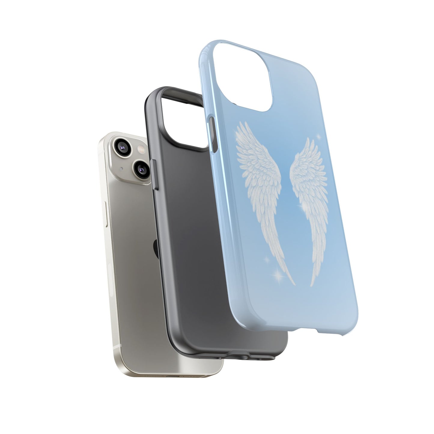 Blue Angel Wings Phone Case
