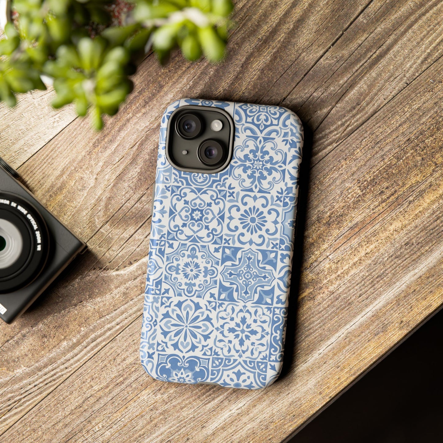 Blue Coastal Tile Phone Case