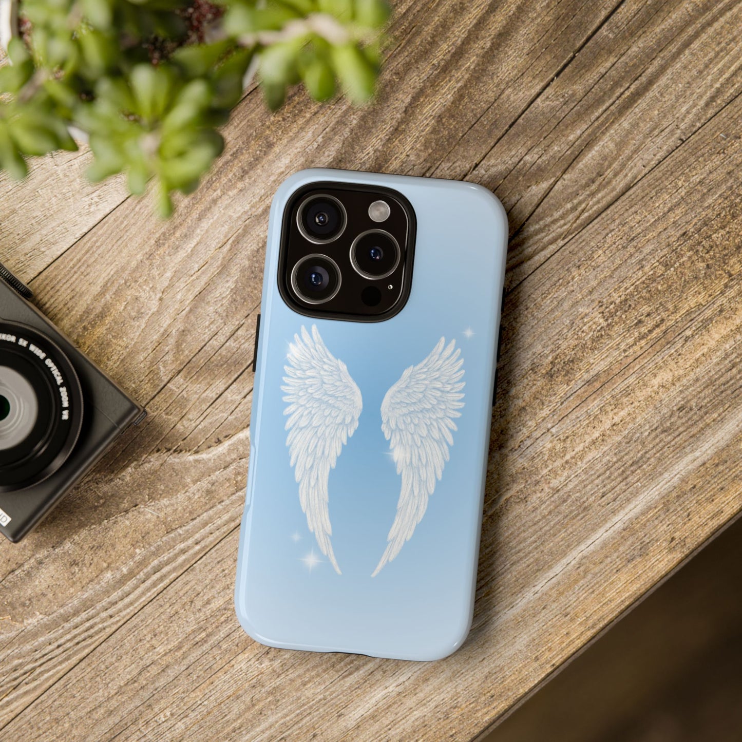 Blue Angel Wings Phone Case