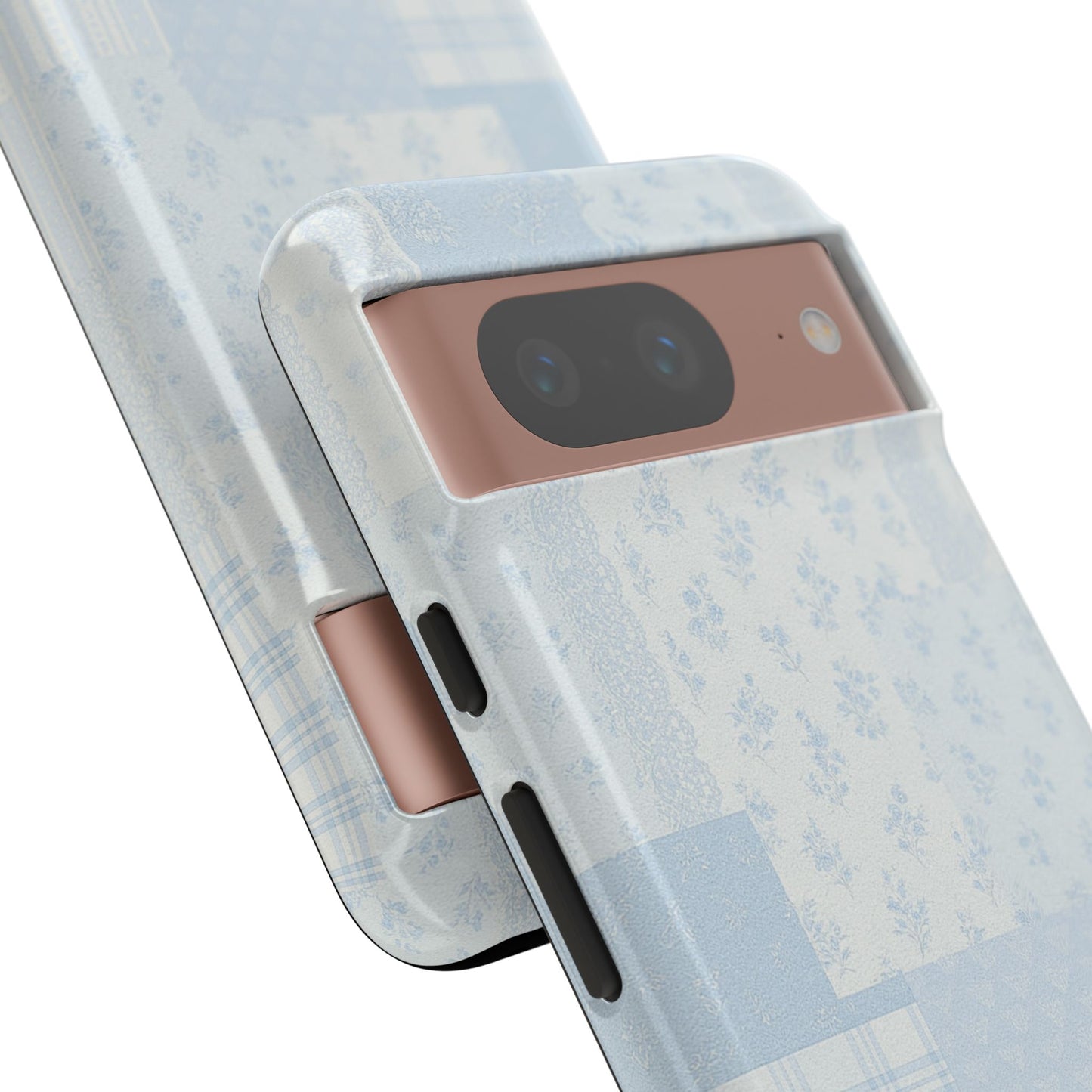Blue Floral Lace Phone Case