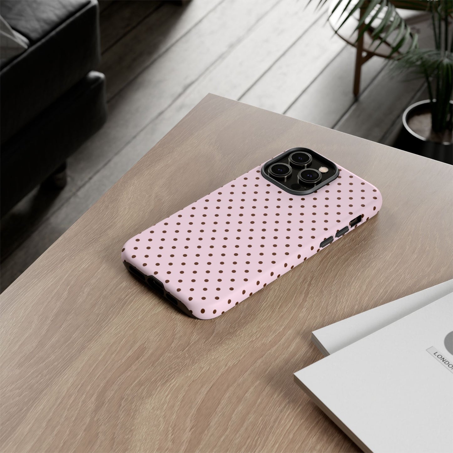 Light Pink Polka Dot Phone Case