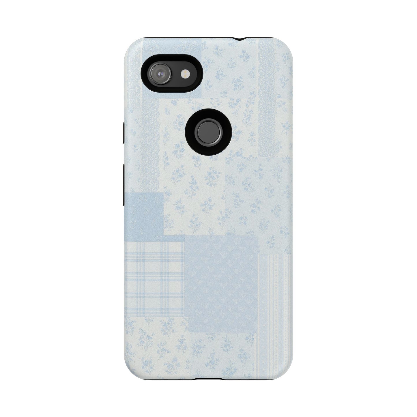 Blue Floral Lace Phone Case
