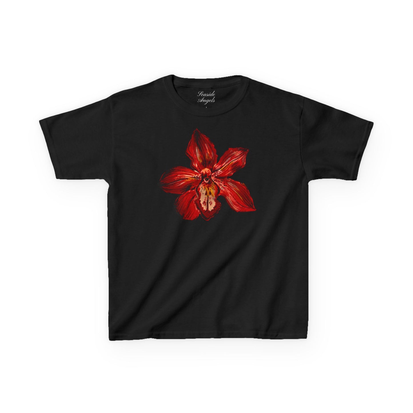 Red Orchid Baby Tee