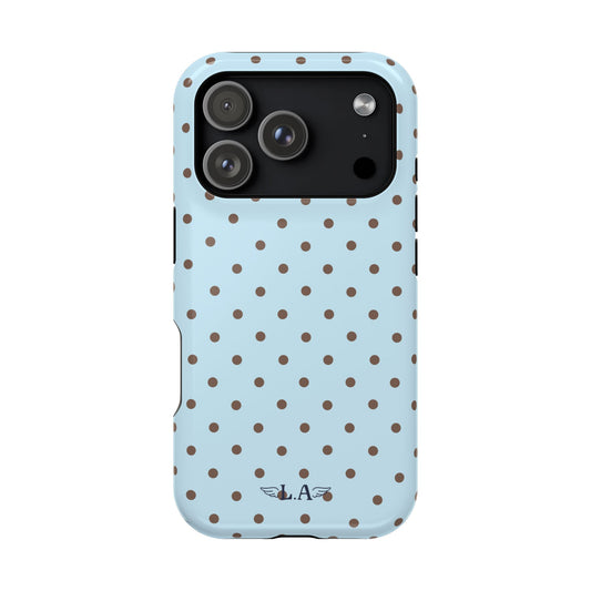 Blue Polka Dots Phone Case (MagSafe)