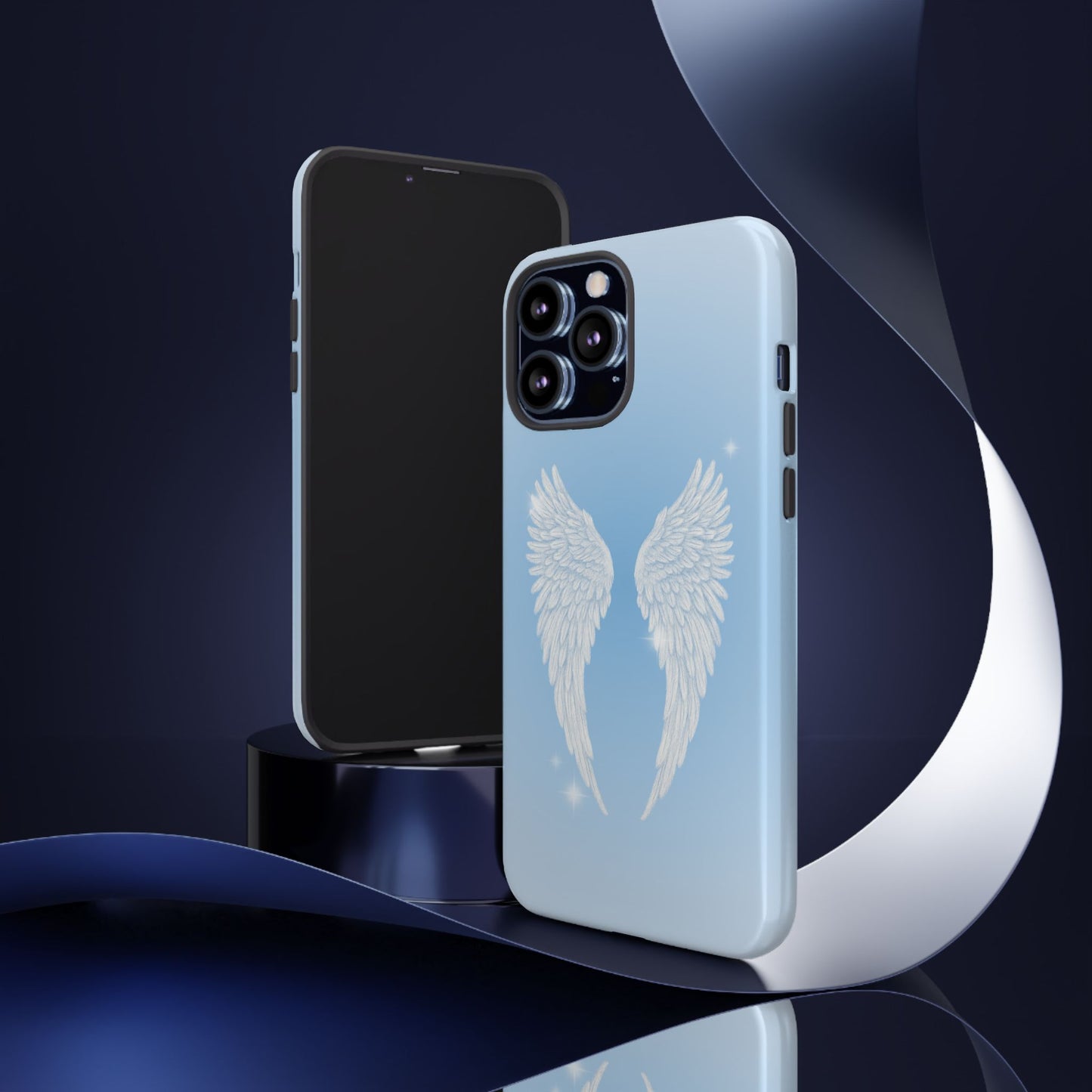 Blue Angel Wings Phone Case