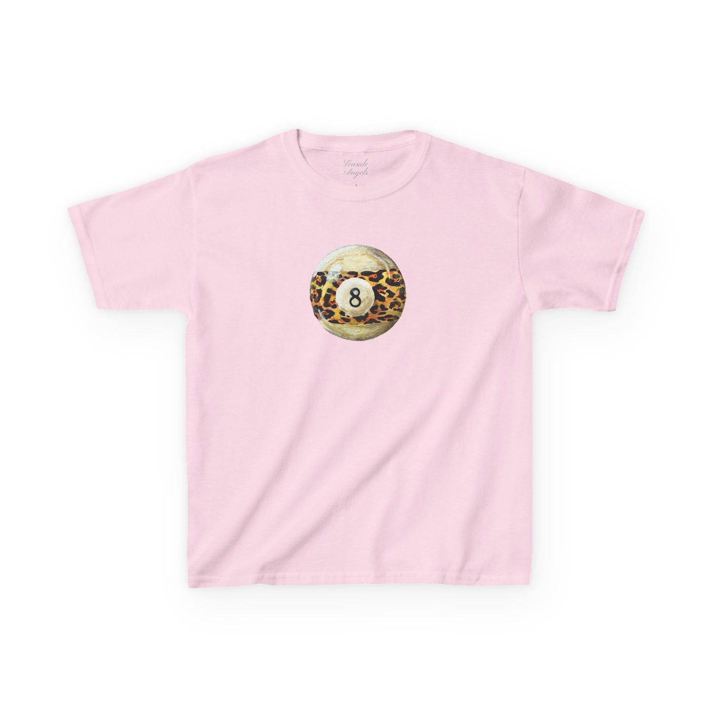 Hand-Painted Leopard 8 Ball Baby Tee