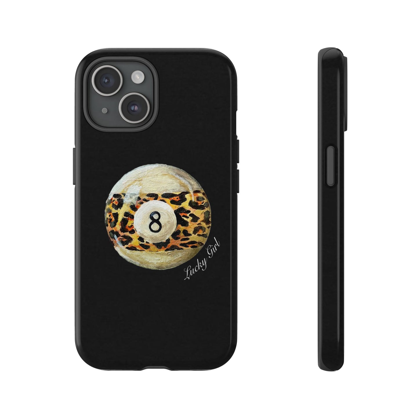 Leopard Print 8 Ball Phone Case