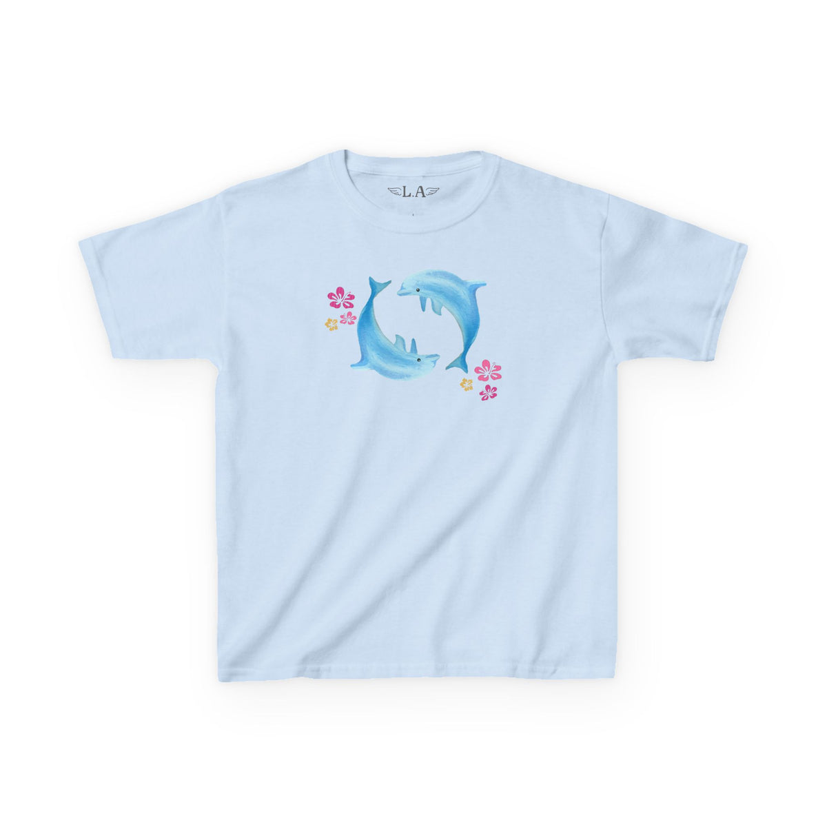 Hand Painted Dolphin Baby Tee