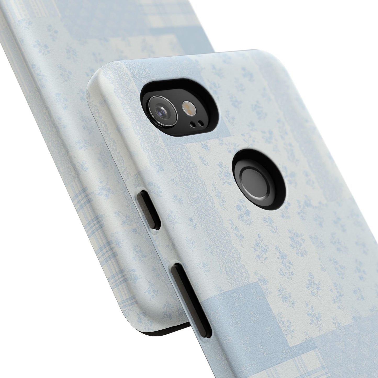 Blue Floral Lace Phone Case