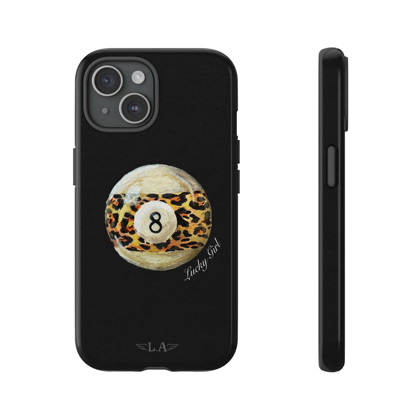 Leopard Print 8 Ball Phone Case