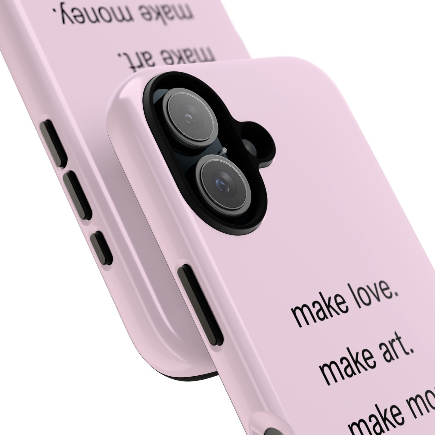 Love, Art, and Money Phone Case