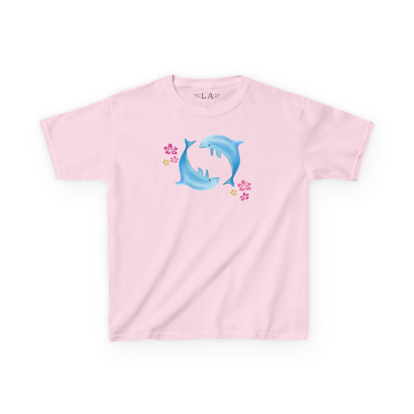 Hand Painted Dolphin Baby Tee