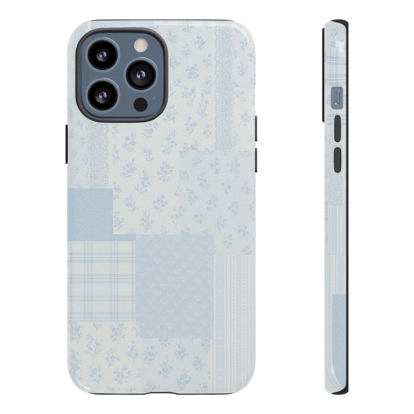 Blue Floral Lace Phone Case