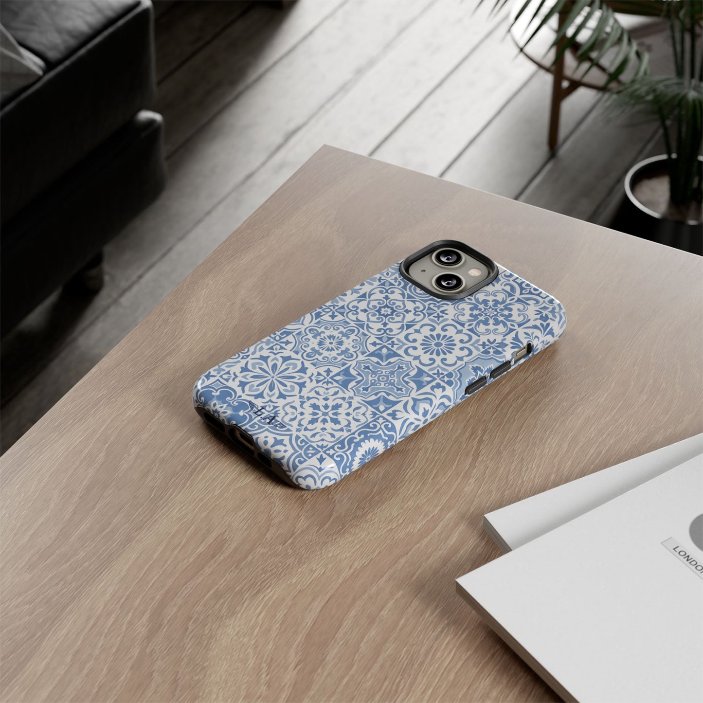 Blue Coastal Tile Phone Case