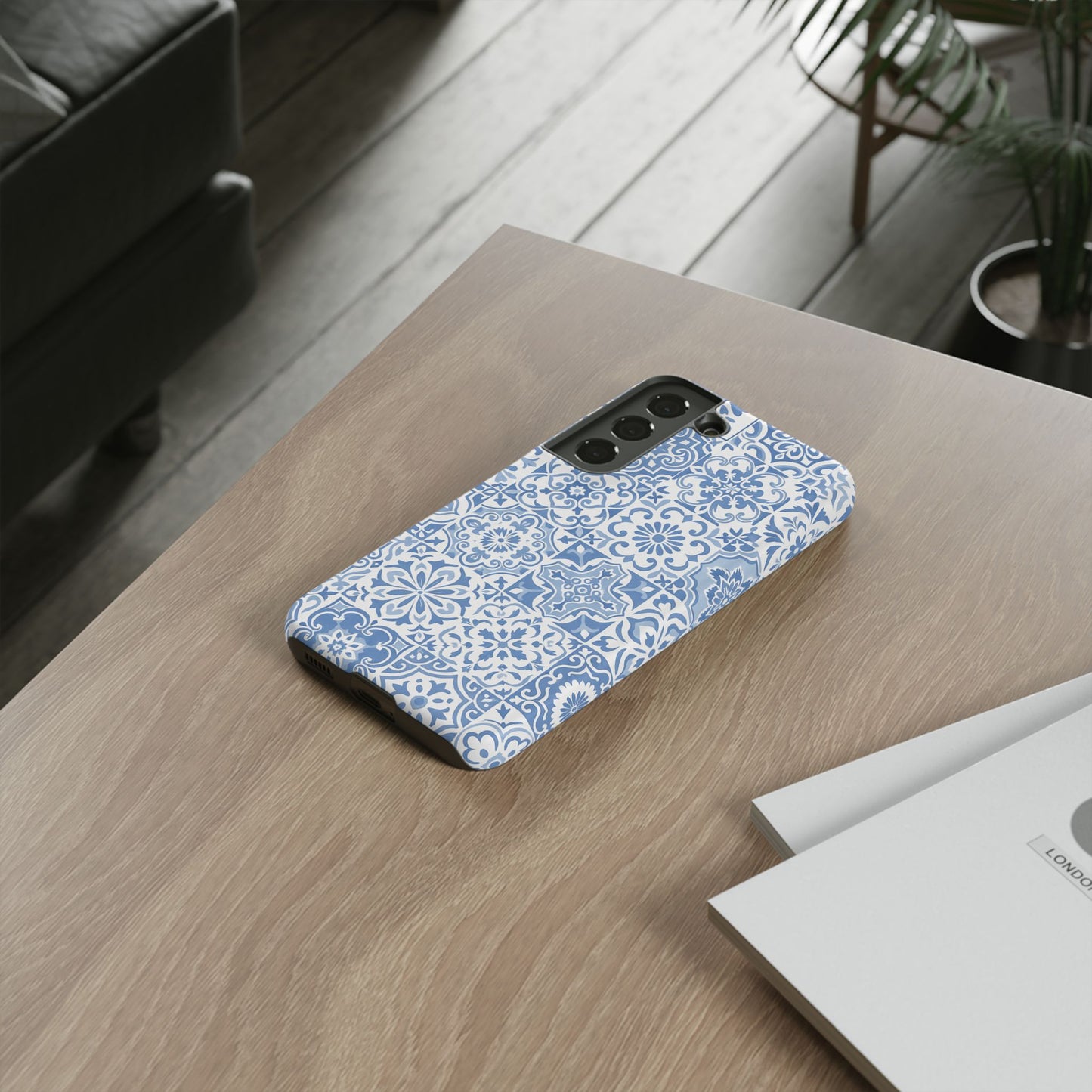 Blue Coastal Tile Phone Case
