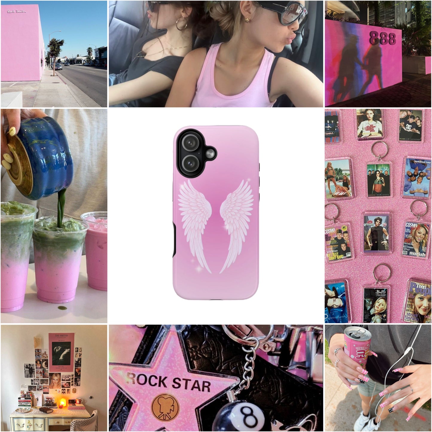 Pink Angel Wings Phone Case