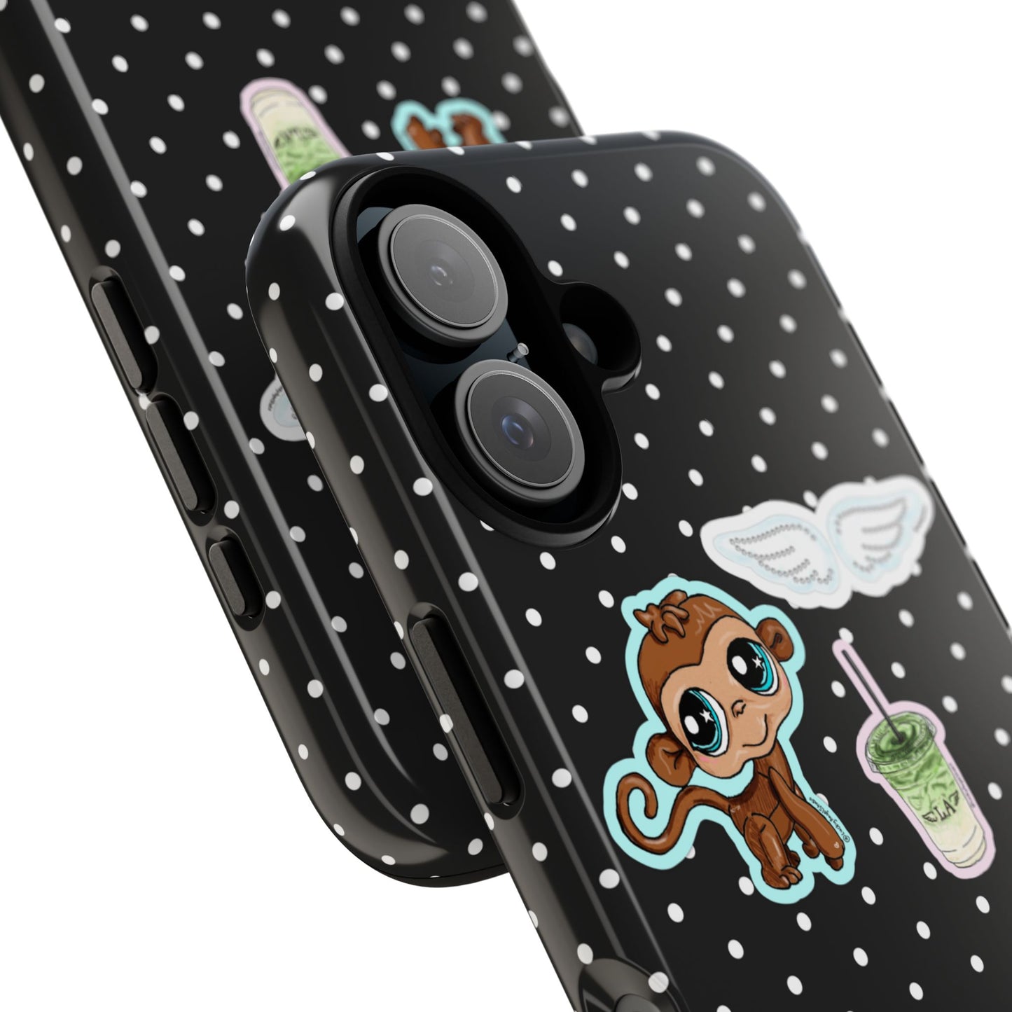 Polka Dot Sticker Phone Case