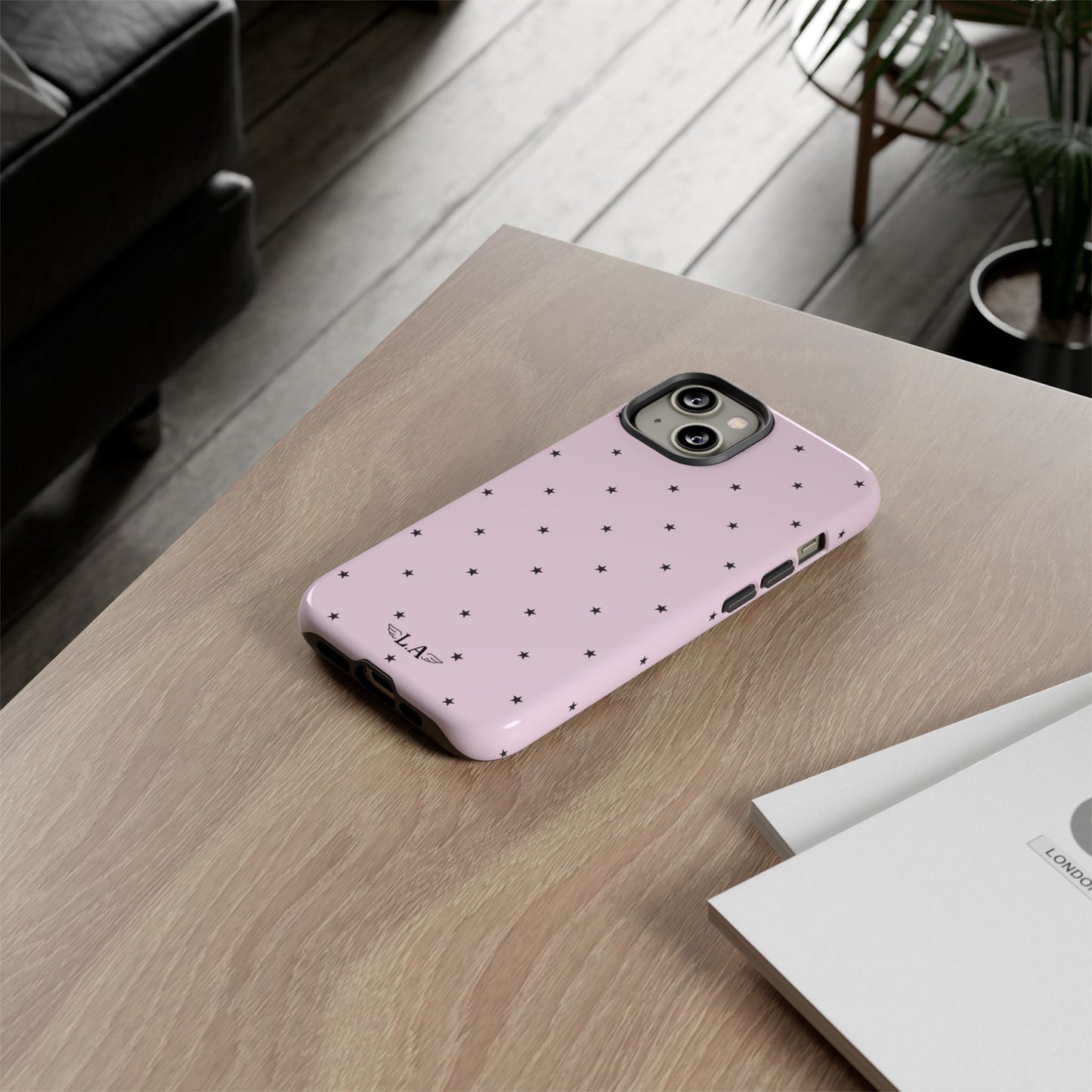 Pink Star Polka Dot Phone Case