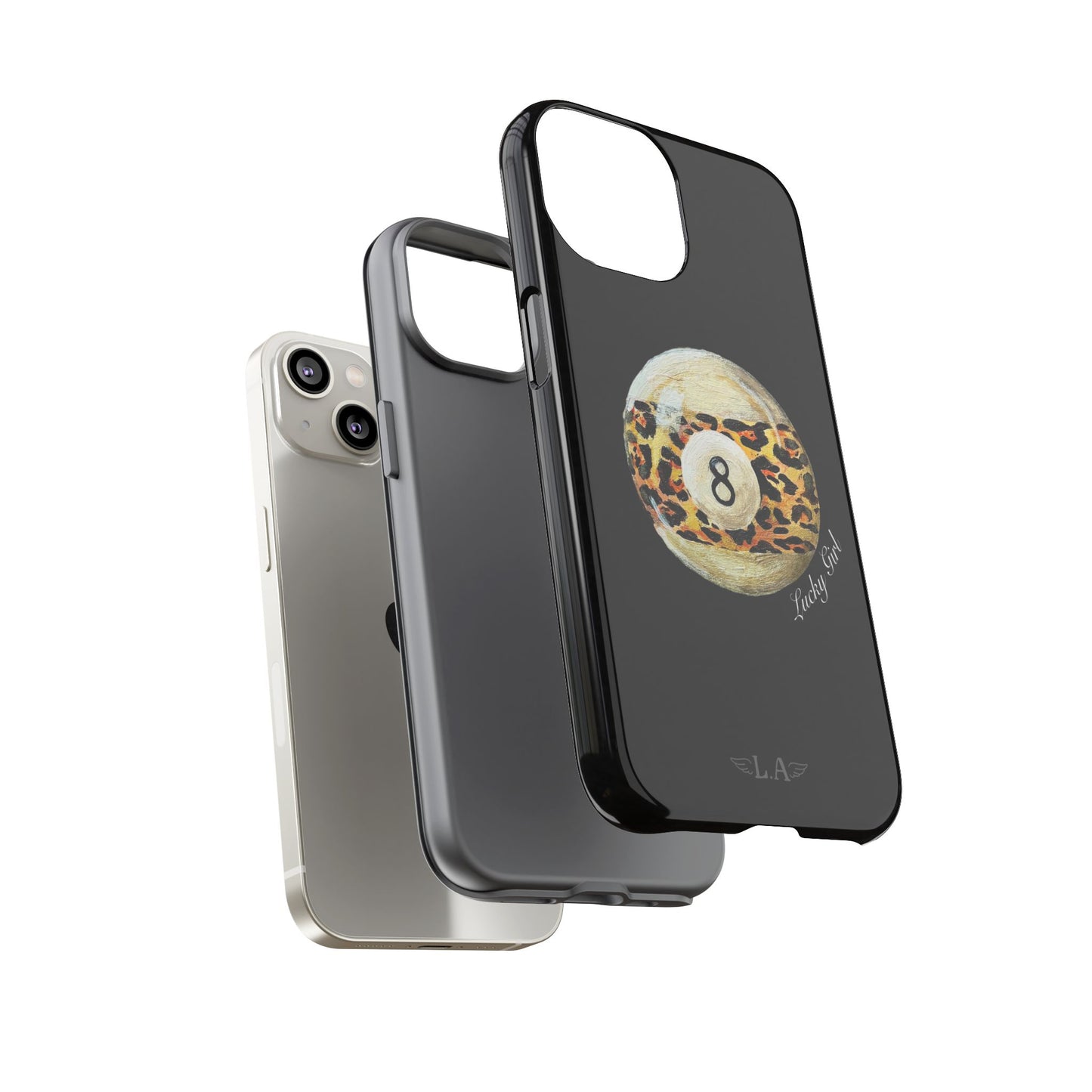 Leopard Print 8 Ball Phone Case