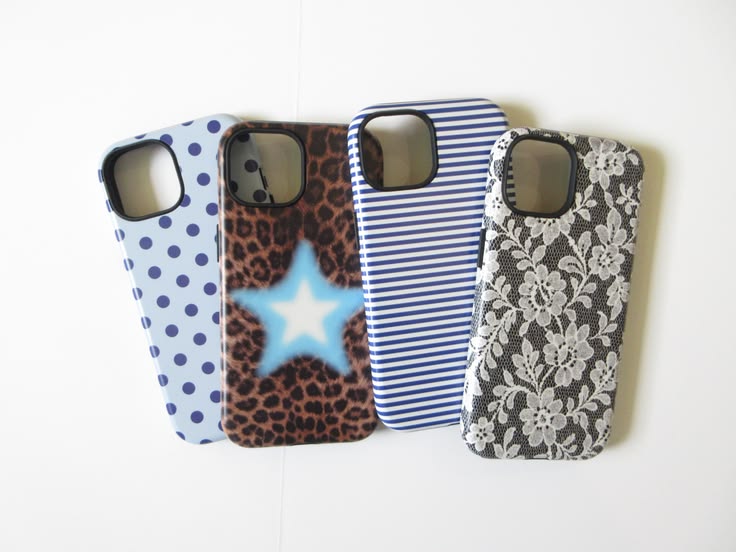Leopard Blue Star Aura Phone Cases