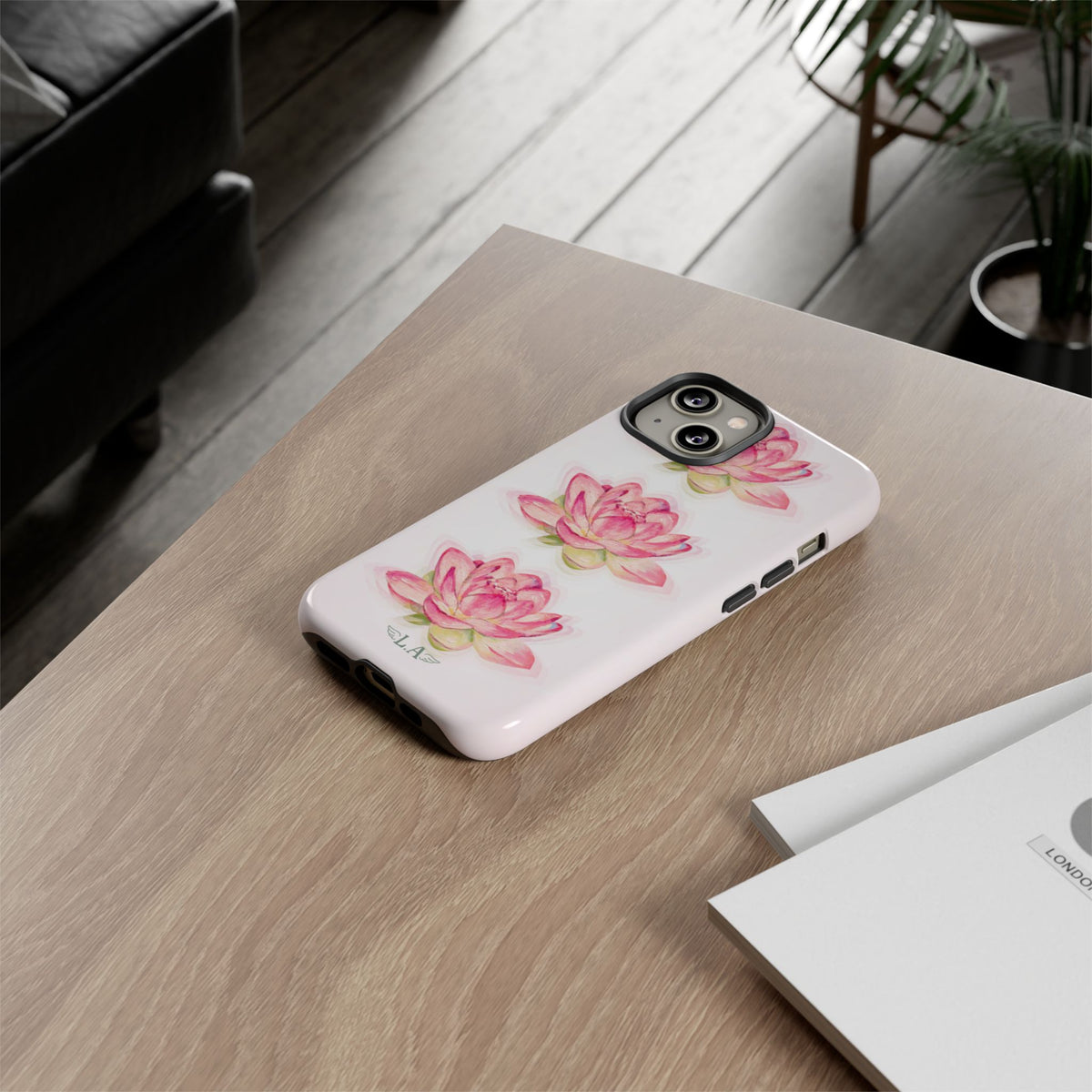 Hand Painted Lotus Baby Phone Case