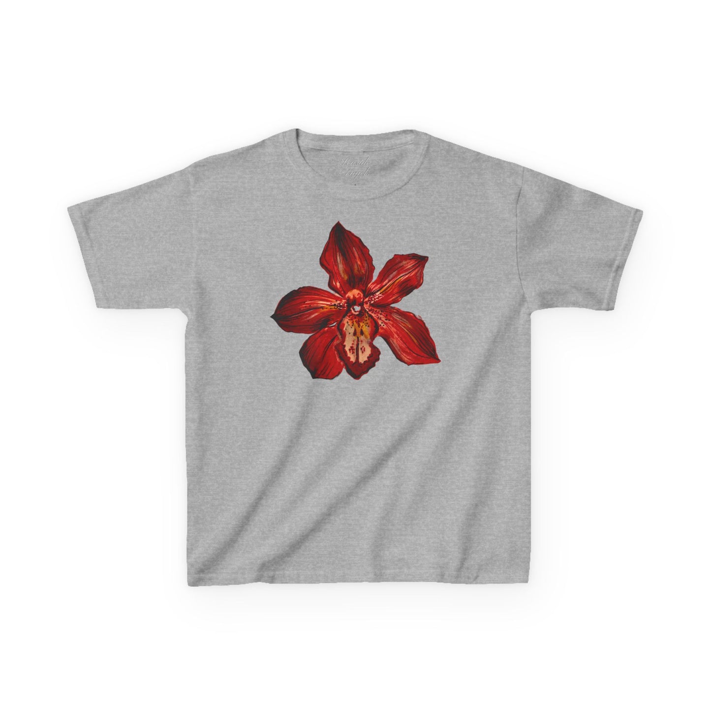Red Orchid Baby Tee