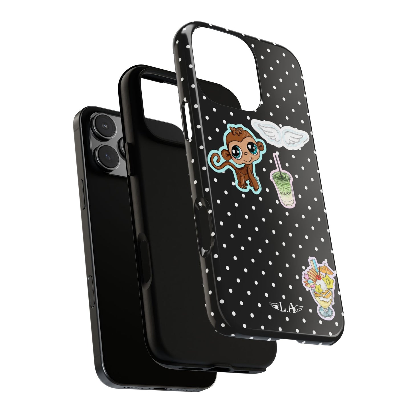 Polka Dot Sticker Phone Case