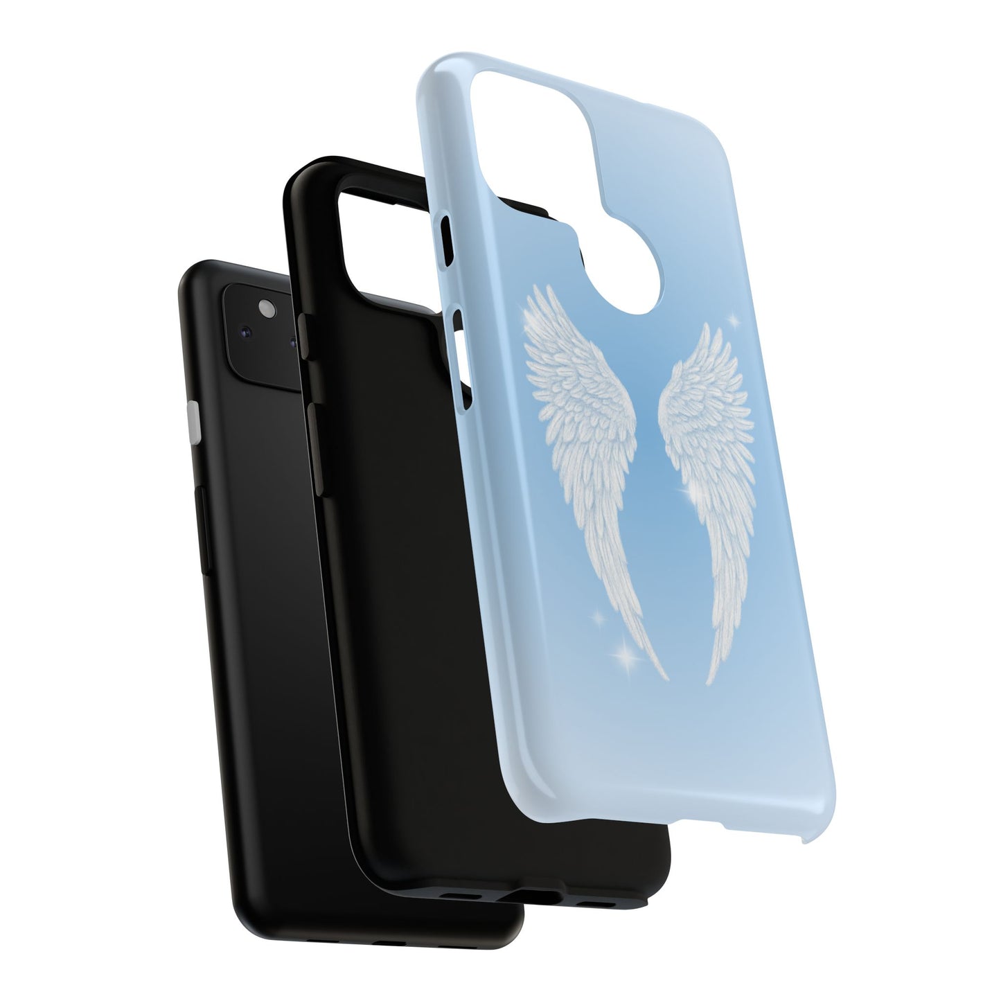 Blue Angel Wings Phone Case