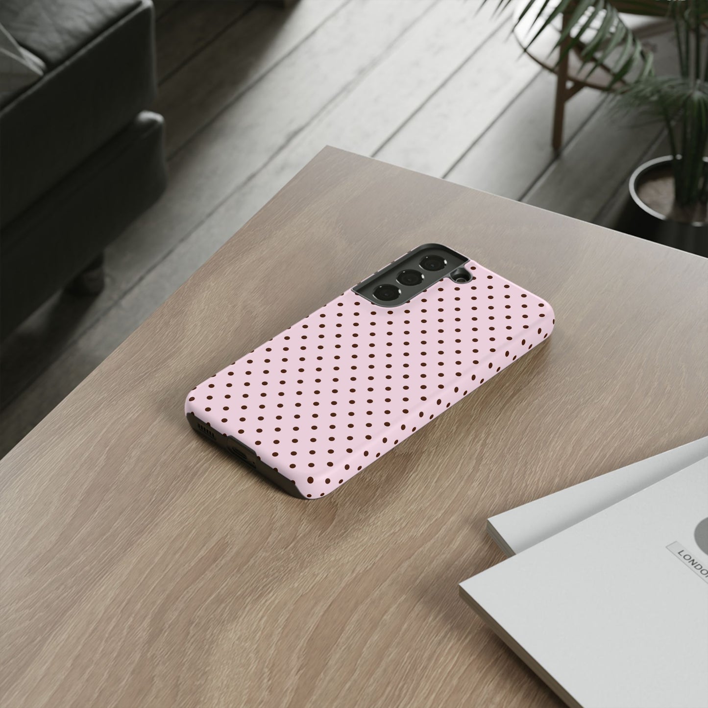 Light Pink Polka Dot Phone Case