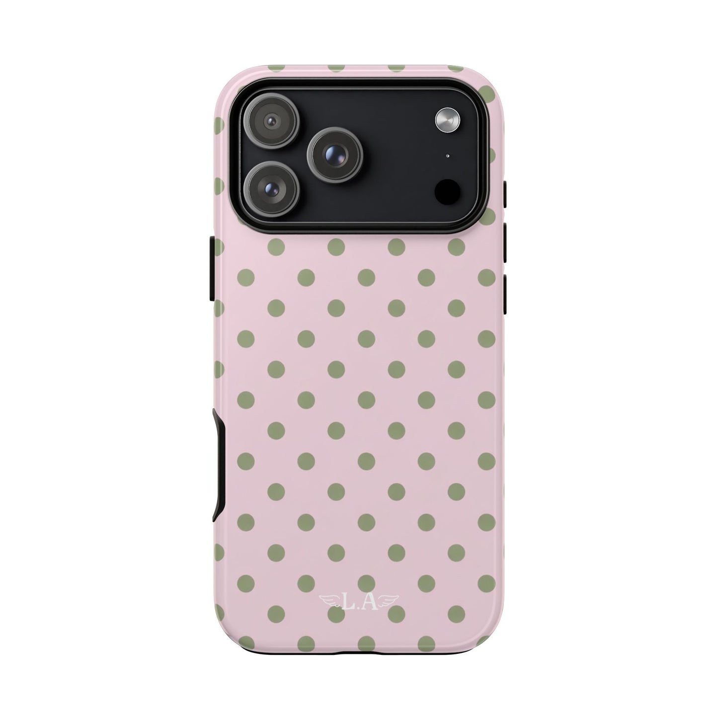 Pink Matcha Polka Dots Phone Case