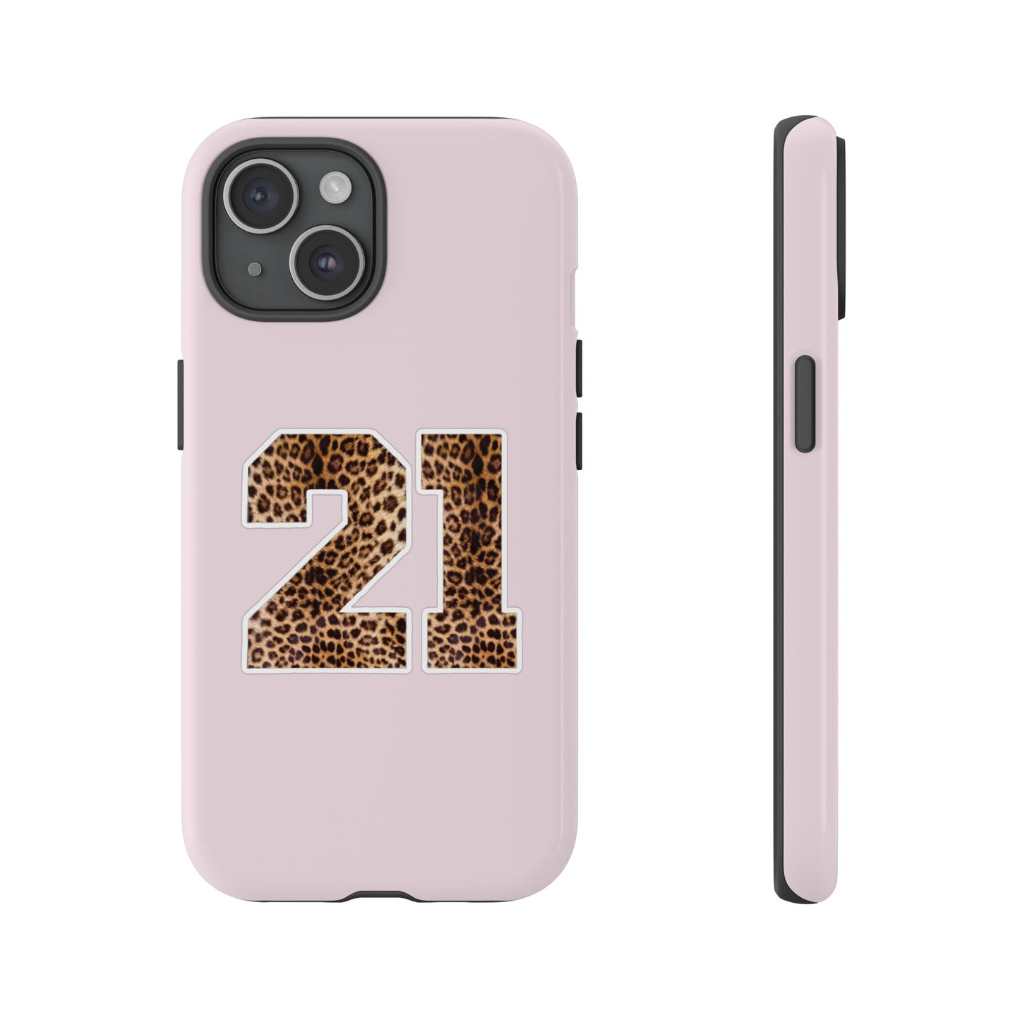 Y2K Leopard Print Number Phone Case