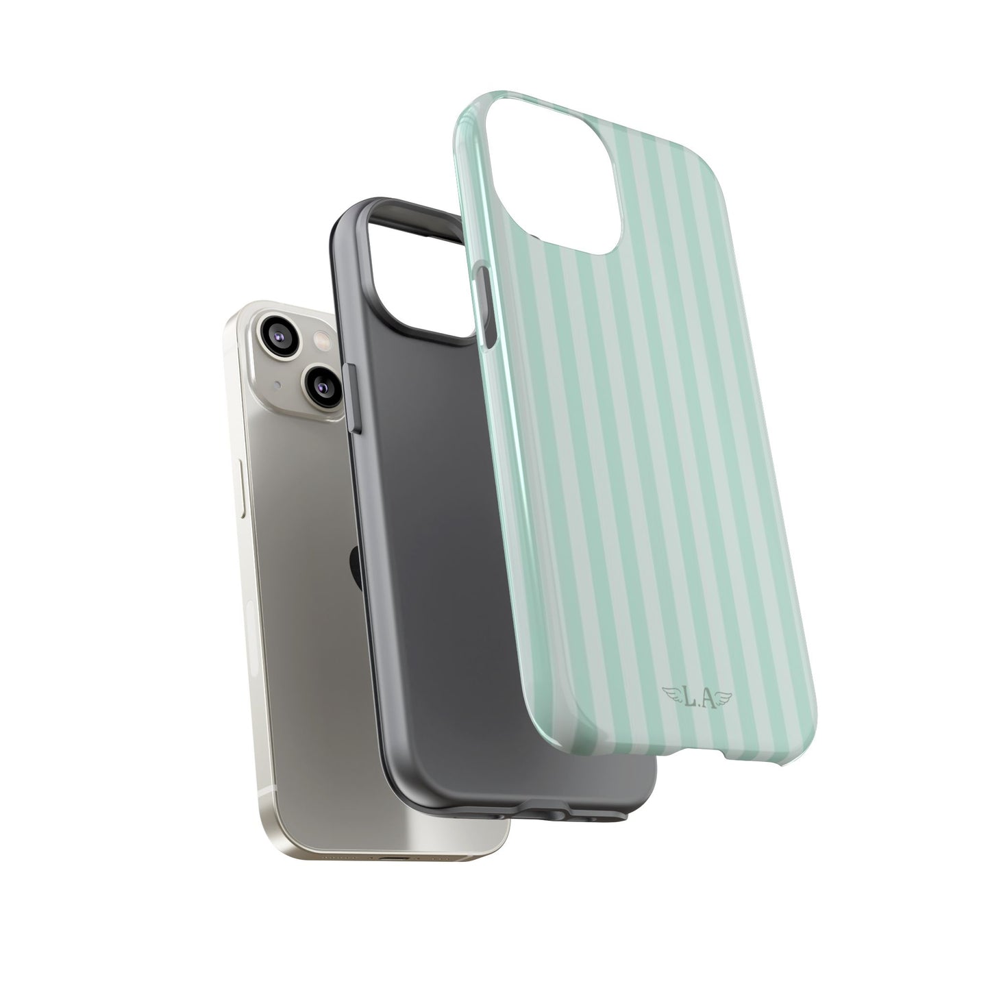 Mint Stripes Phone Case