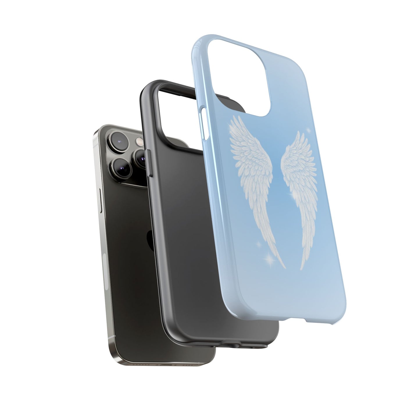 Blue Angel Wings Phone Case