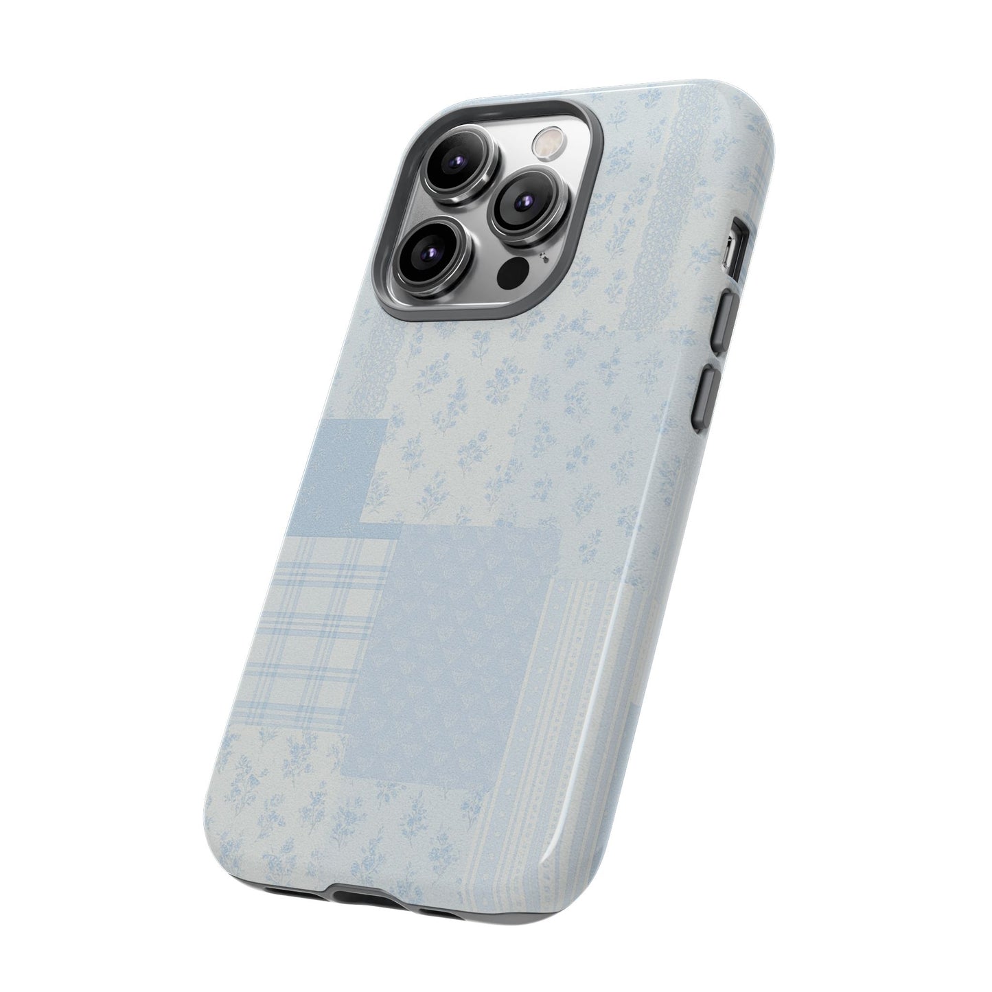 Blue Floral Lace Phone Case