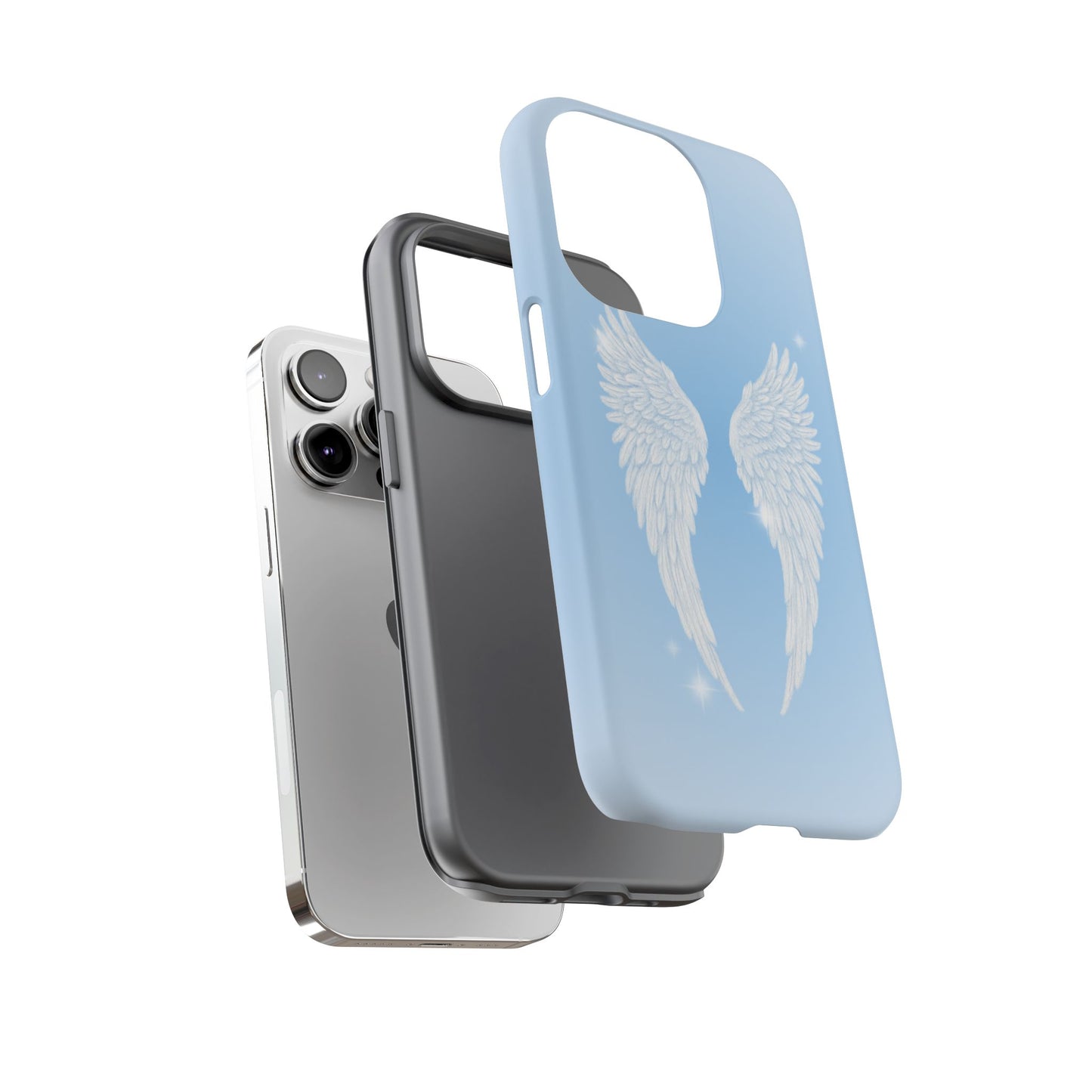 Blue Angel Wings Phone Case