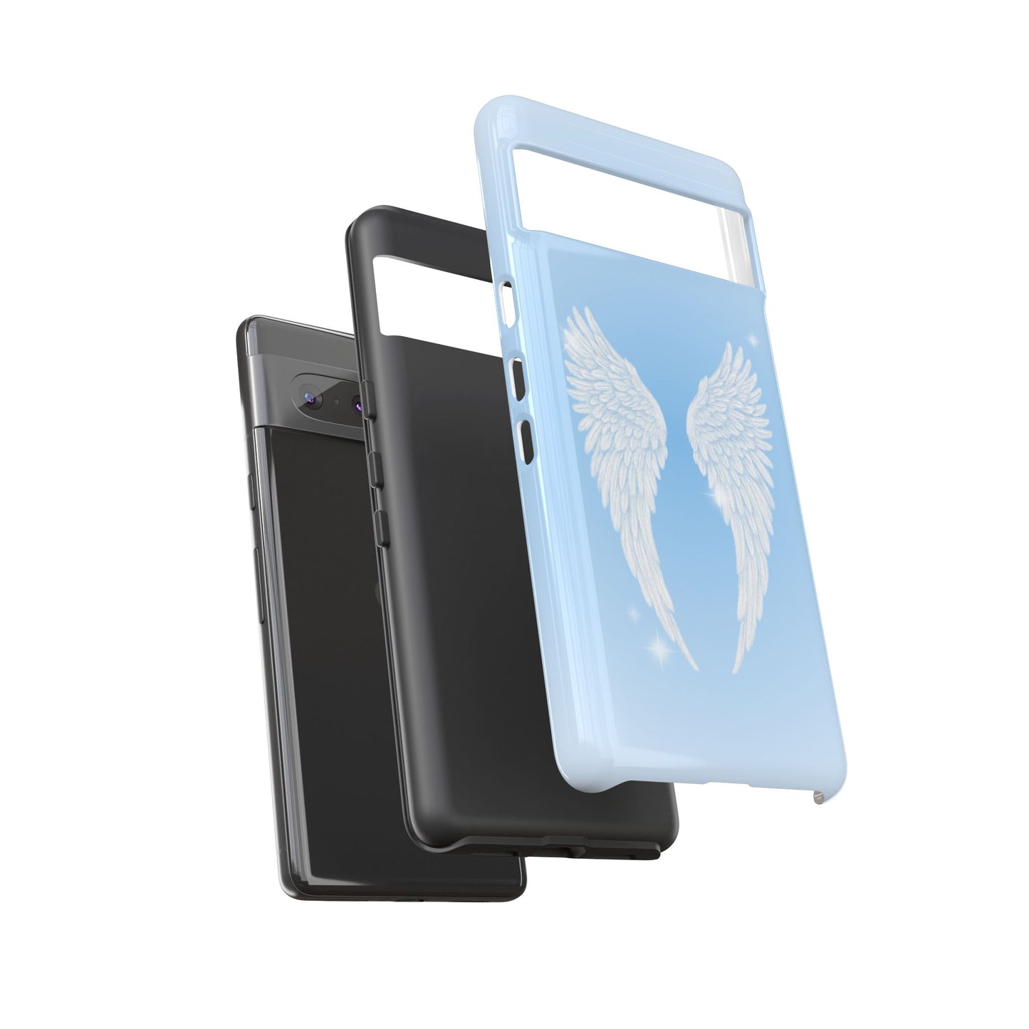Blue Angel Wings Phone Case