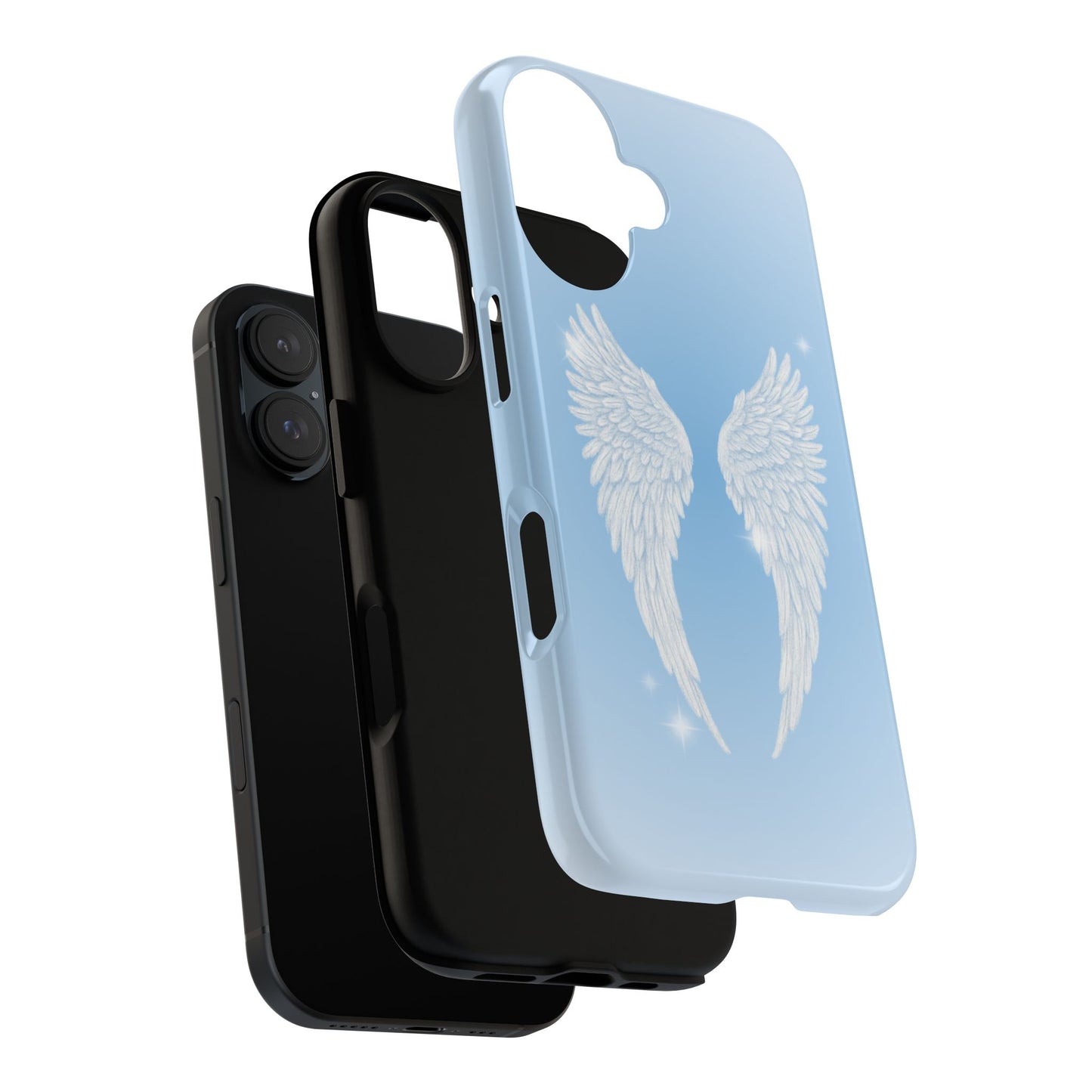 Blue Angel Wings Phone Case