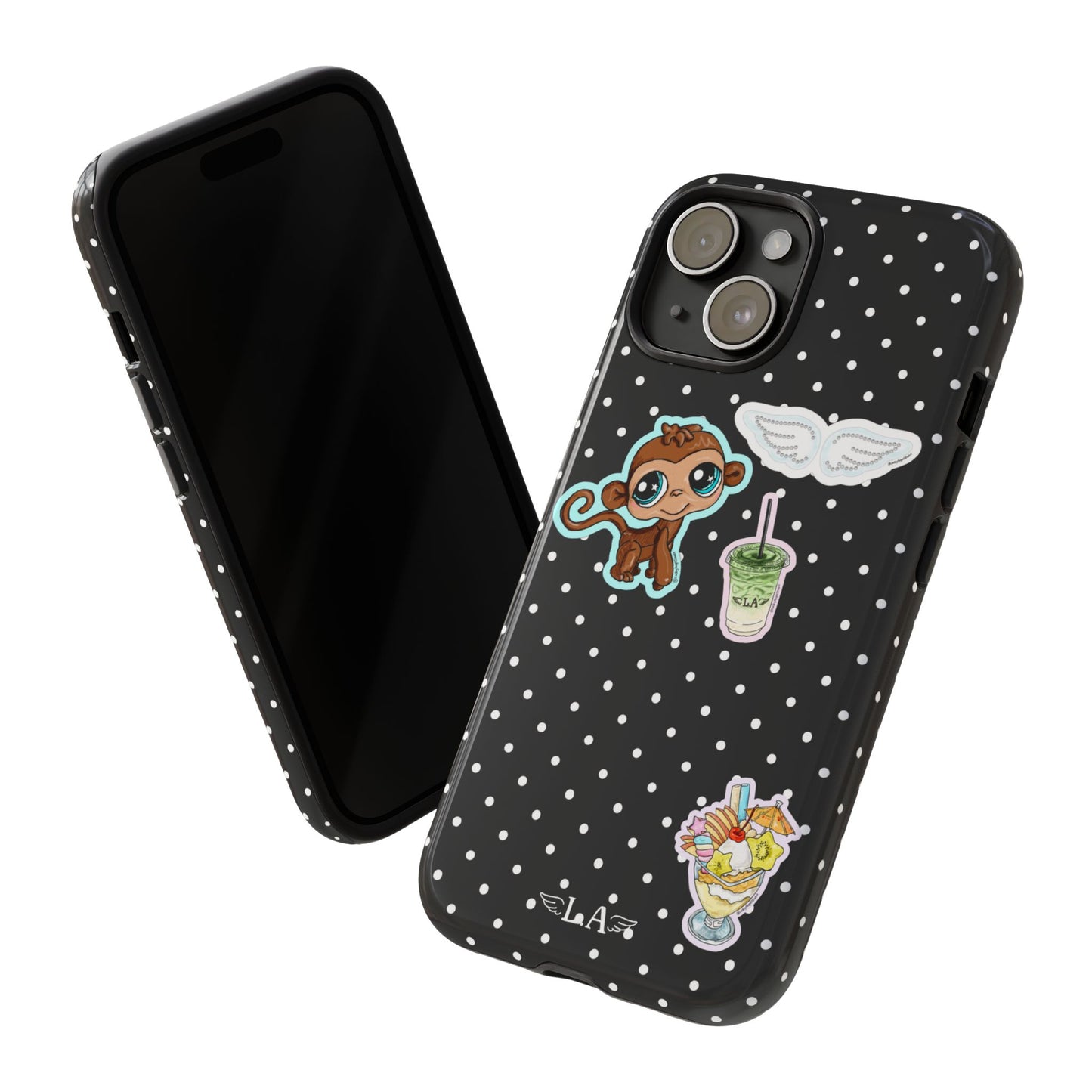 Polka Dot Sticker Phone Case