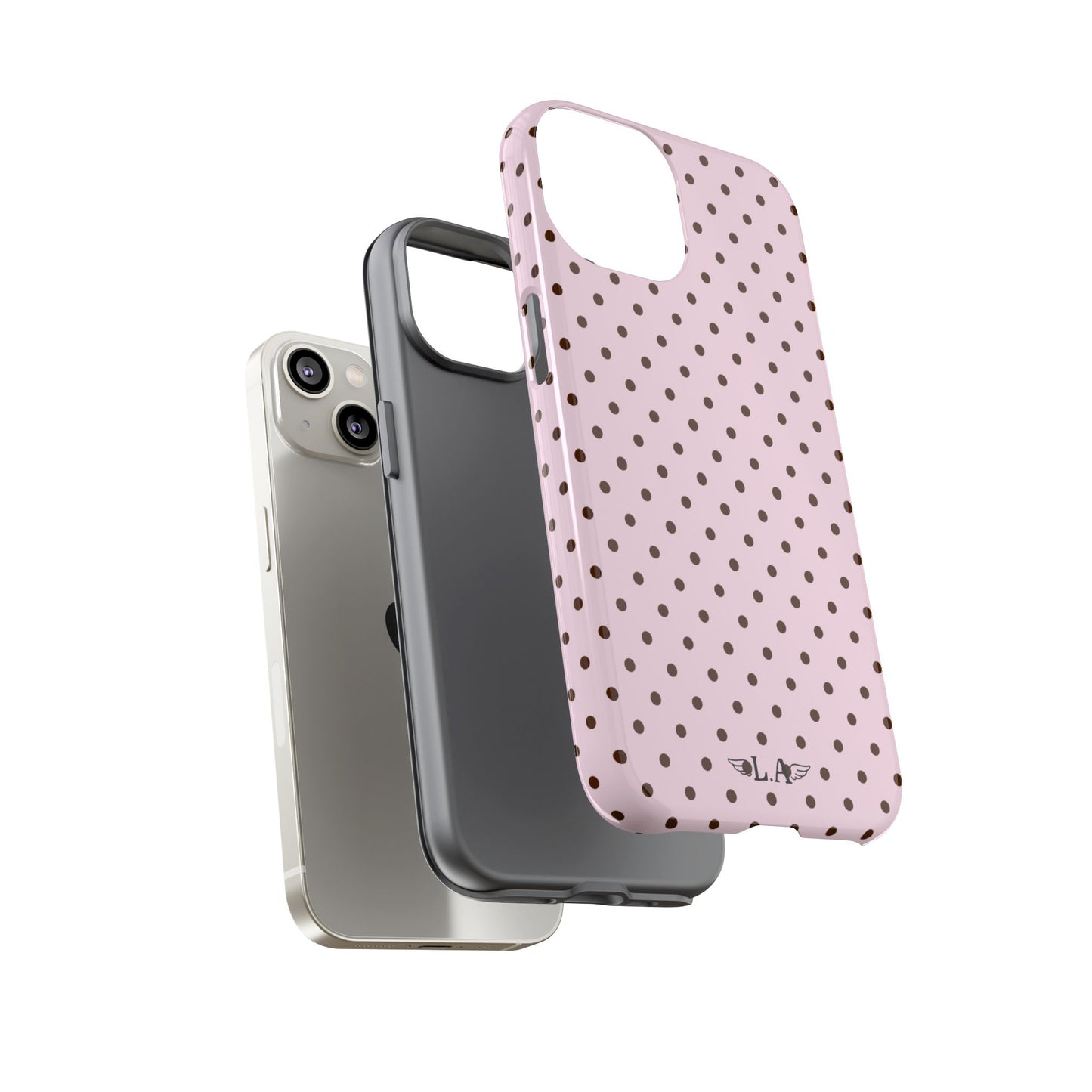 Light Pink Polka Dot Phone Case