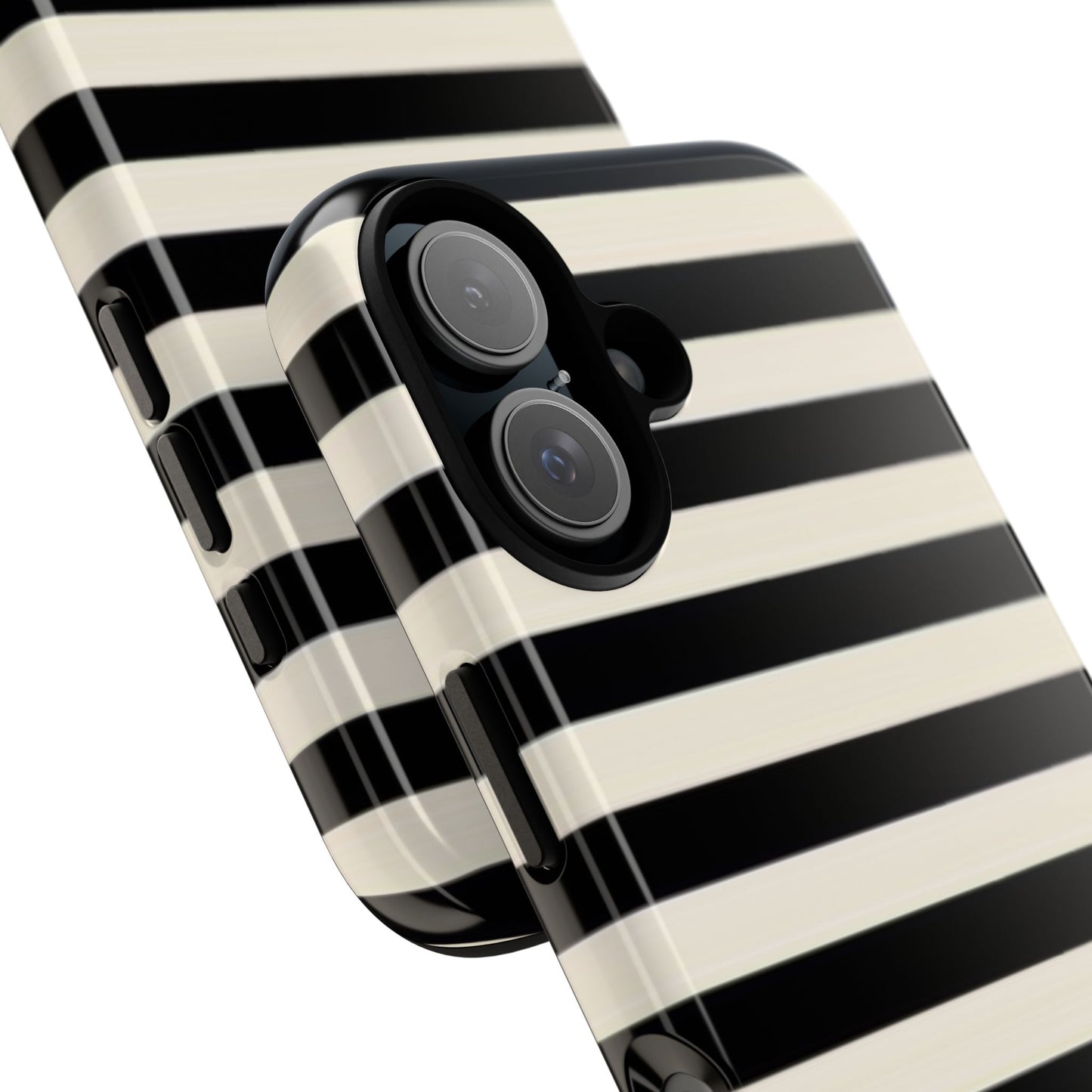Black + White Stripe Phone Case