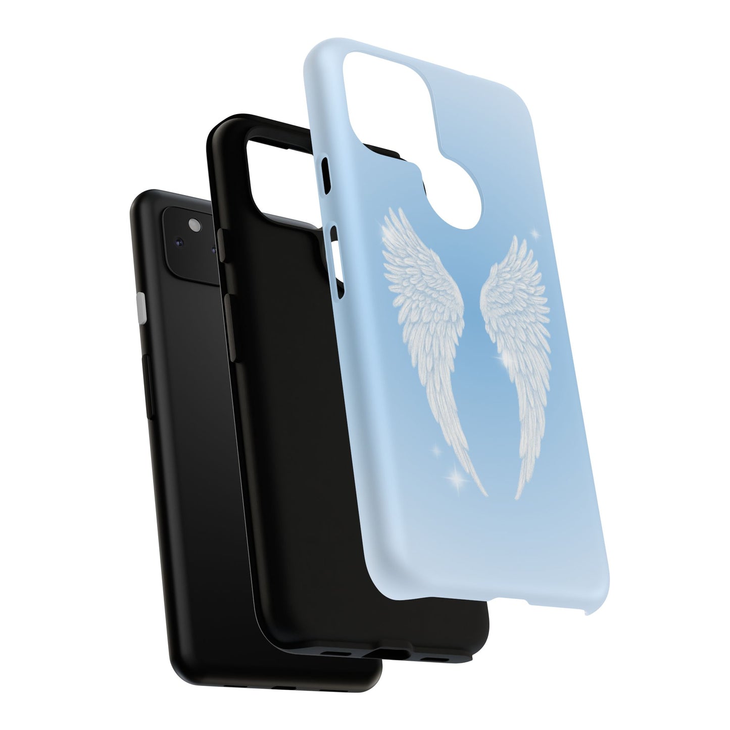Blue Angel Wings Phone Case